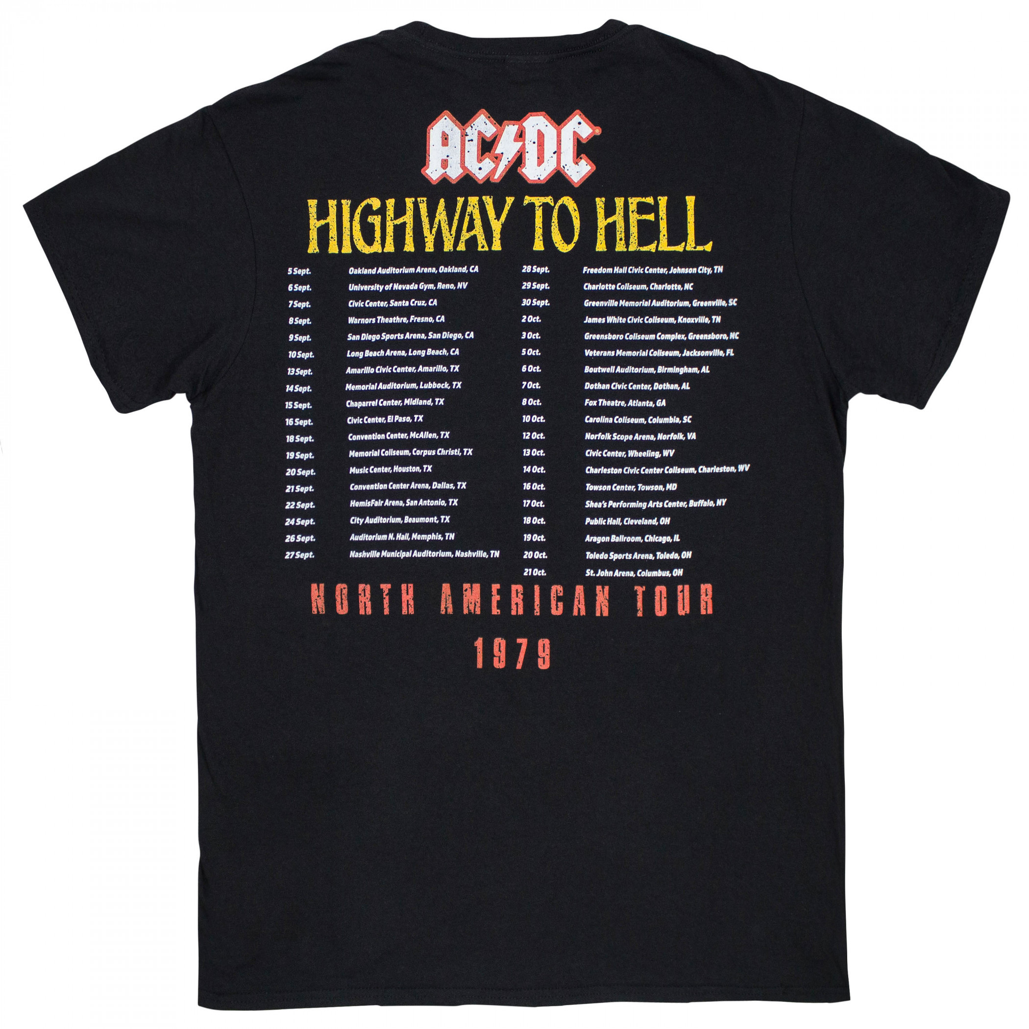 AC/DC Highway to Hell Tour Front and Back Print T-Shirt - image 2