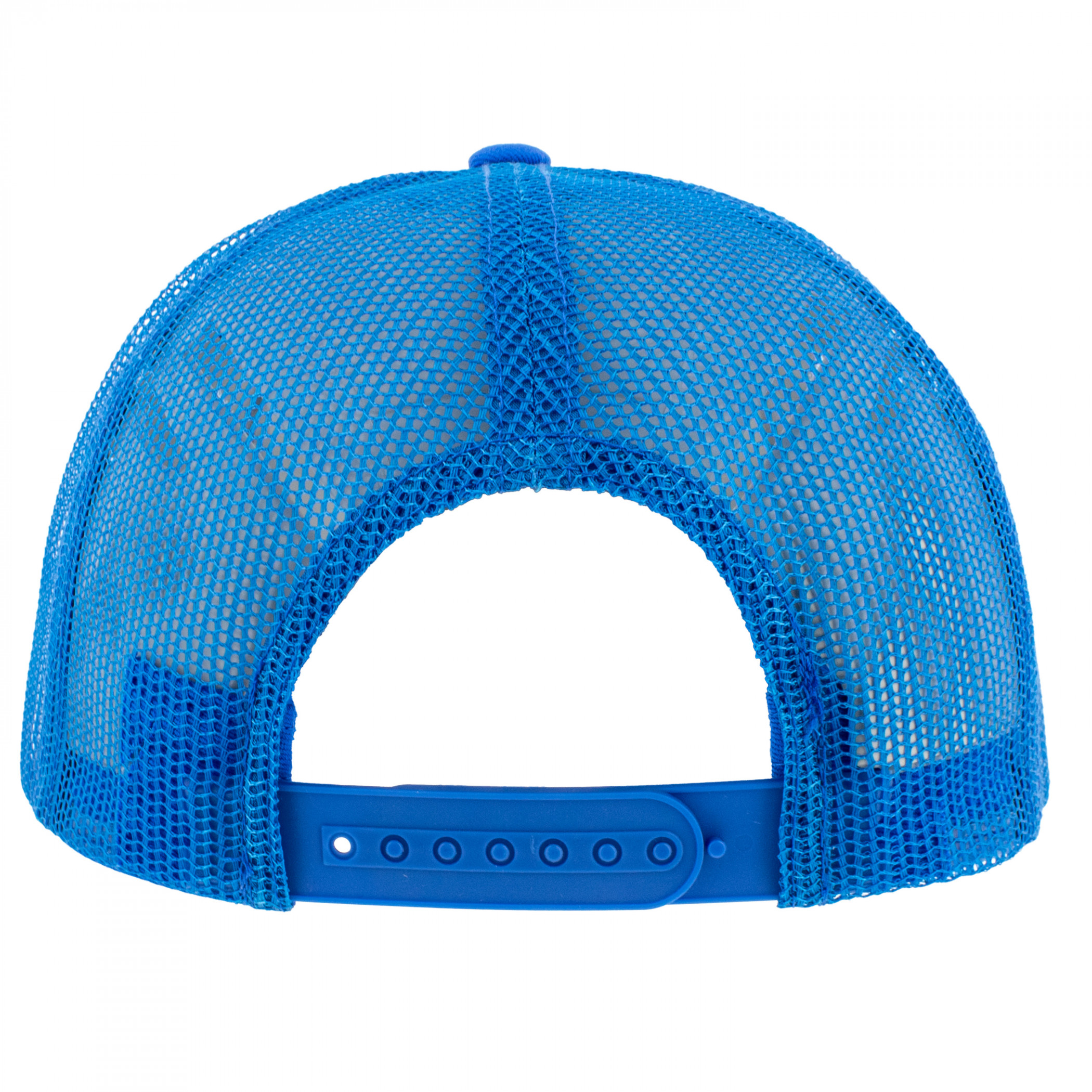 Budweiser Logo Patch Blue Bill Trucker Hat with Rope