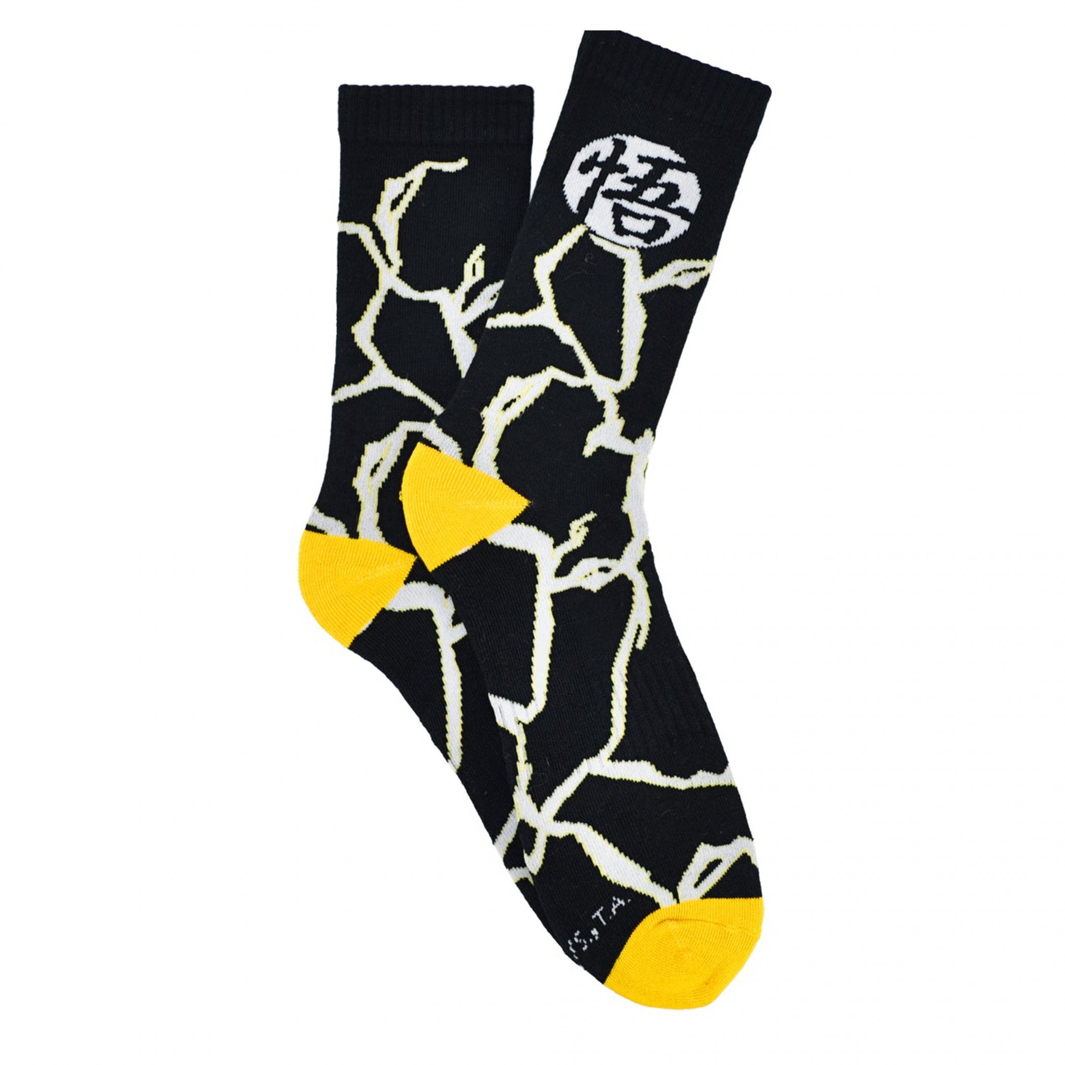 Dragon Ball Z Lightning Athletic Crew Socks, Multi-Color