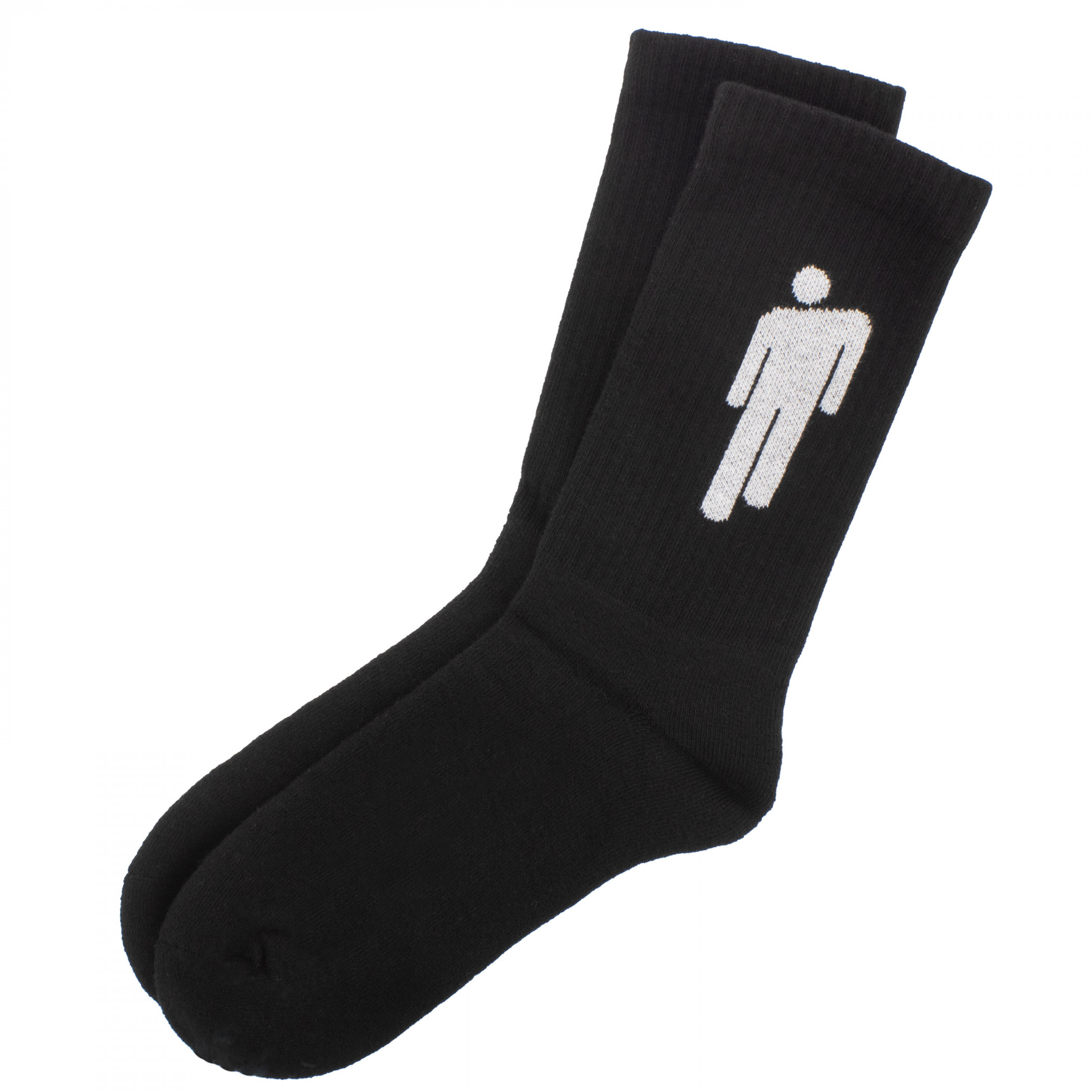 Billie Eilish White Blohsh on Black Terry Socks
