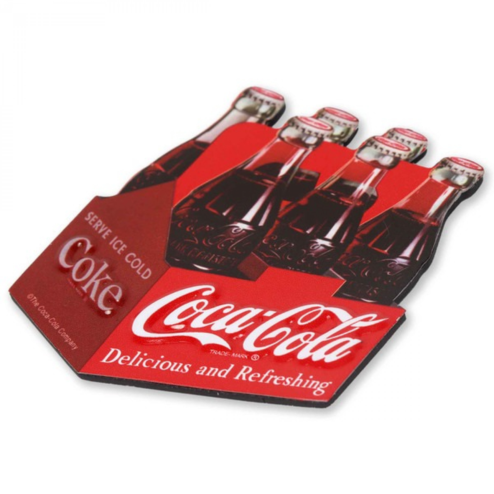 Coca-Cola Classic Six Pack Embossed Metal Magnet