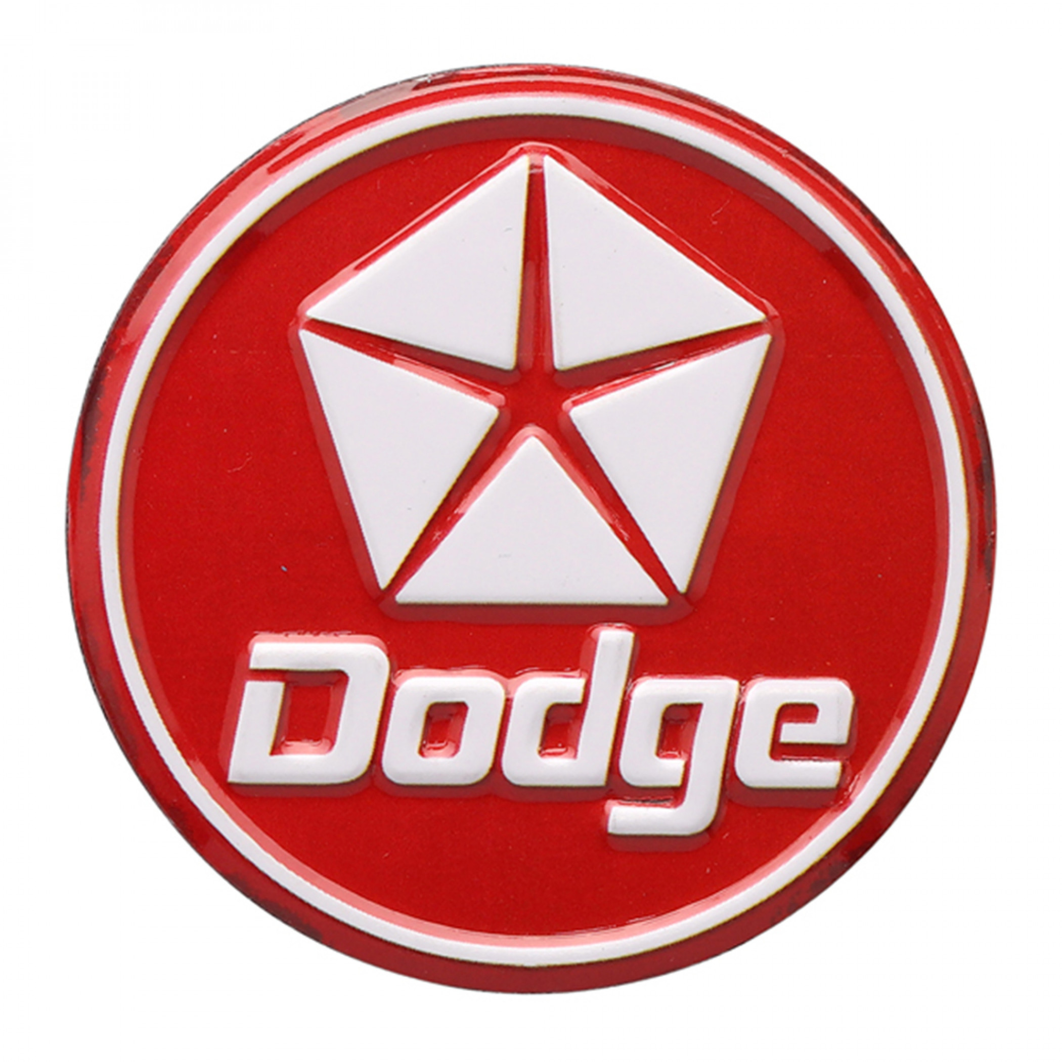 Dodge Classic Logo Embossed Tin Magnet