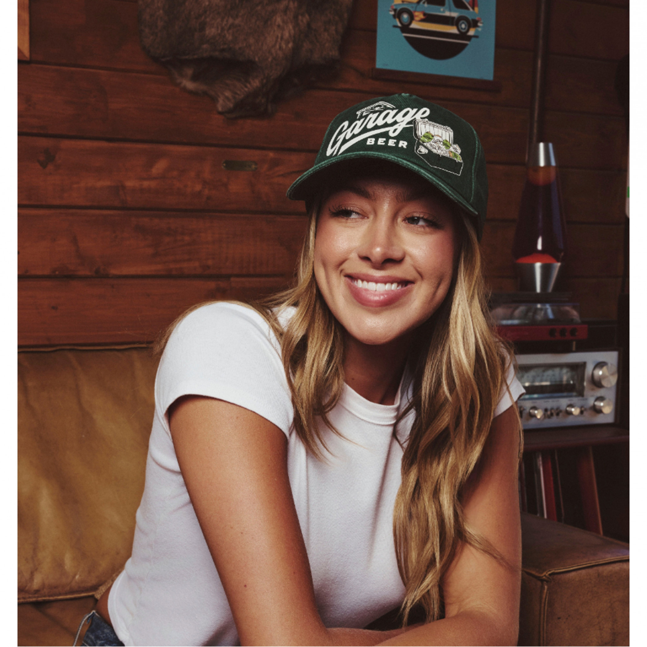 Garage Beer Green Bottle Walker Adjustable Hat