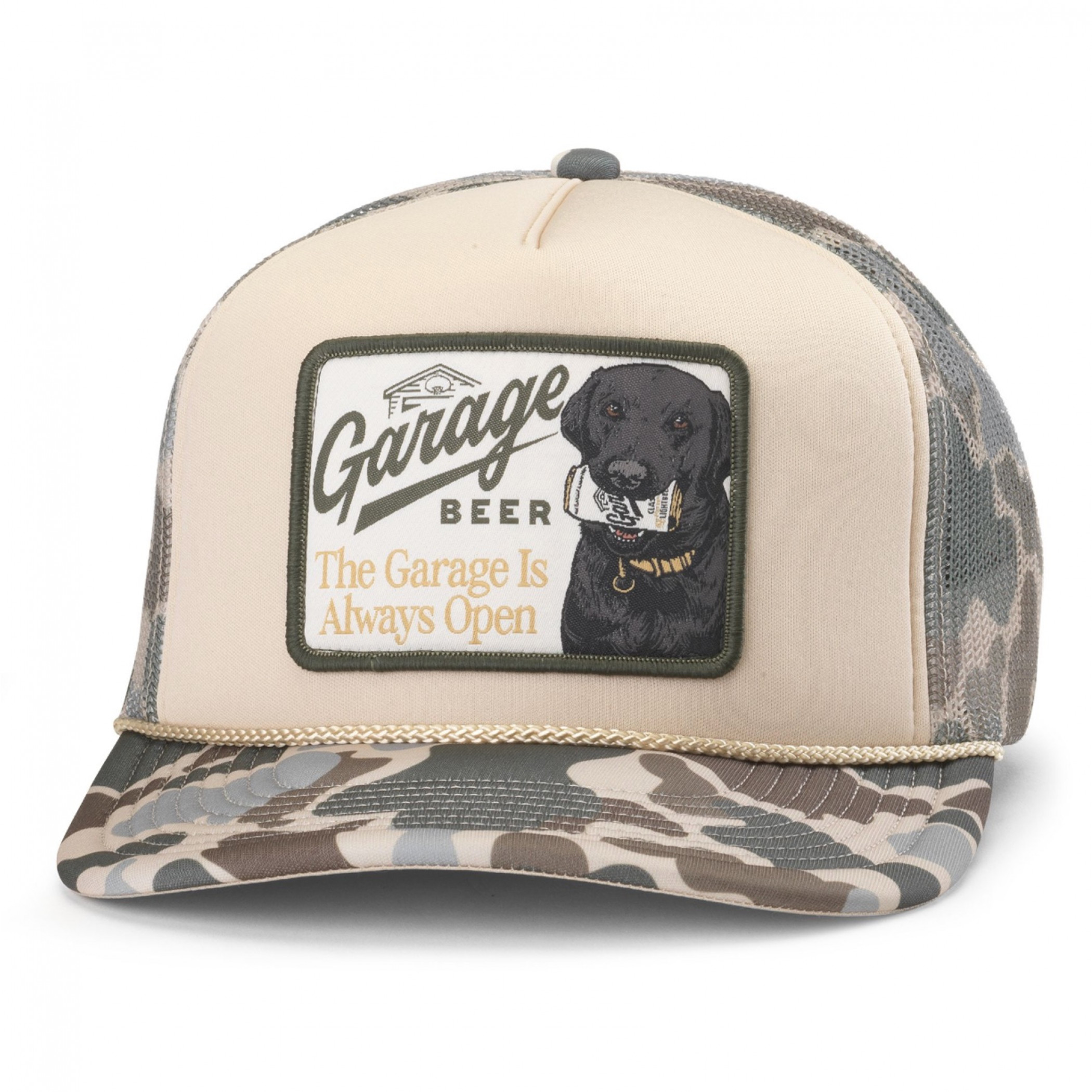 Garage Beer Mallard Foamy Camo with Lab Adjustable Hat