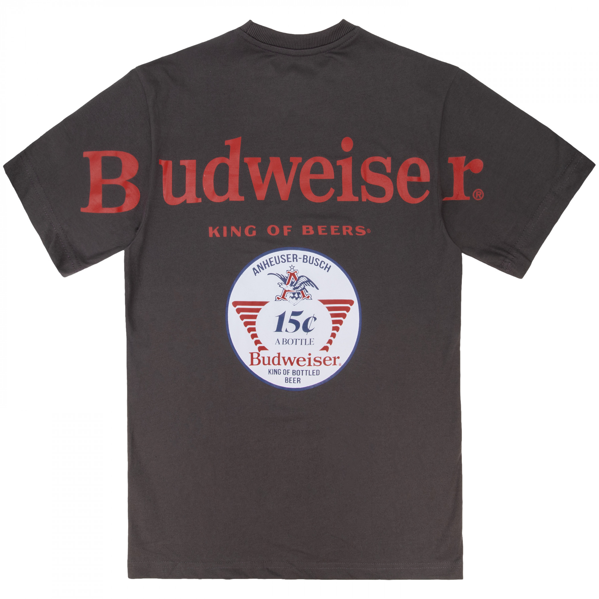 Budweiser 15 Cents Front and Back Print T-Shirt