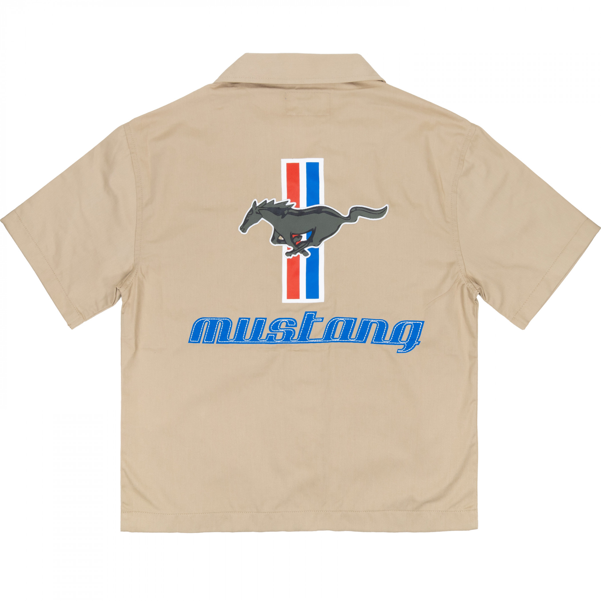 Ford Mustang Logo Button Down Mechanic Work Shirt
