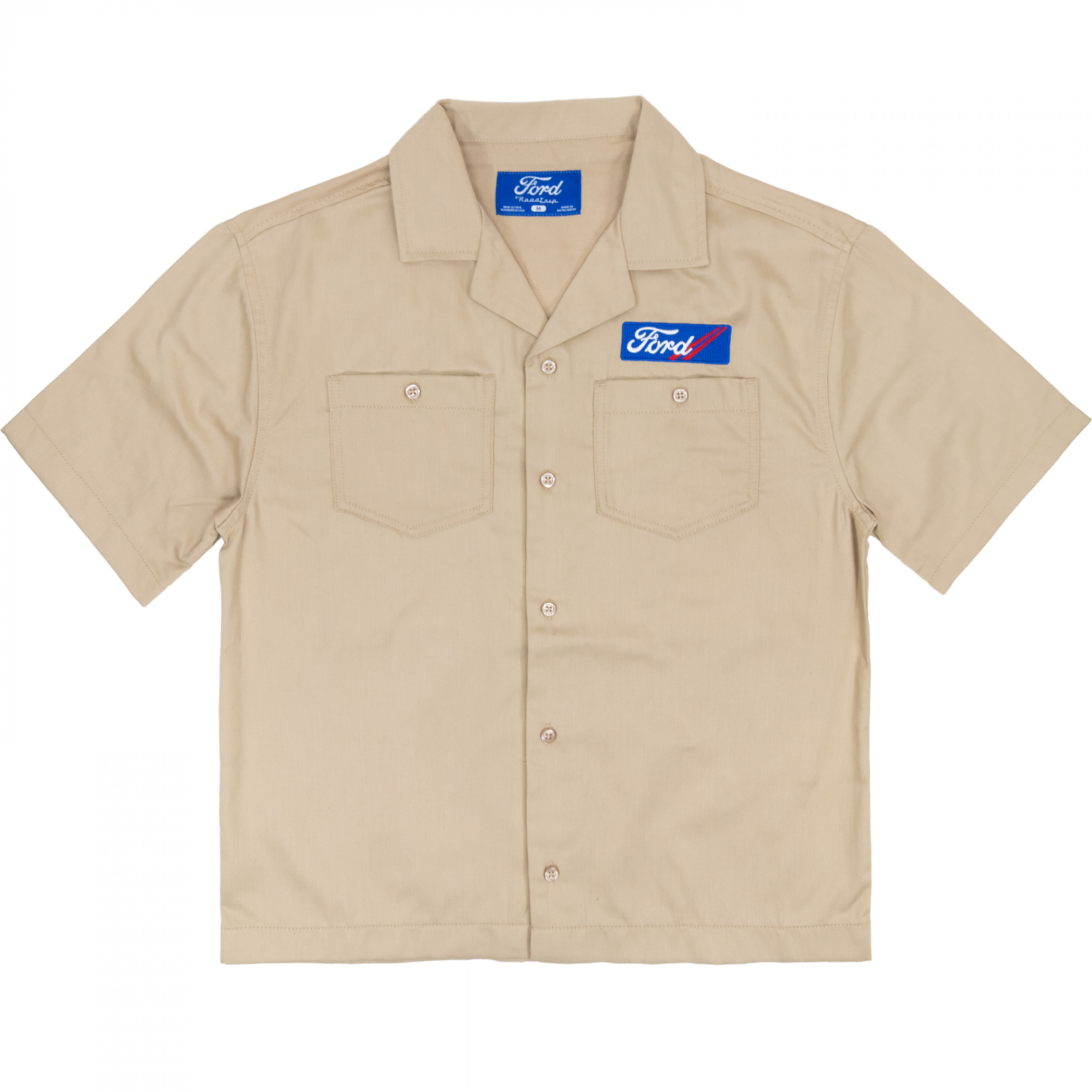 Ford Mustang Logo Button Down Mechanic Work Shirt