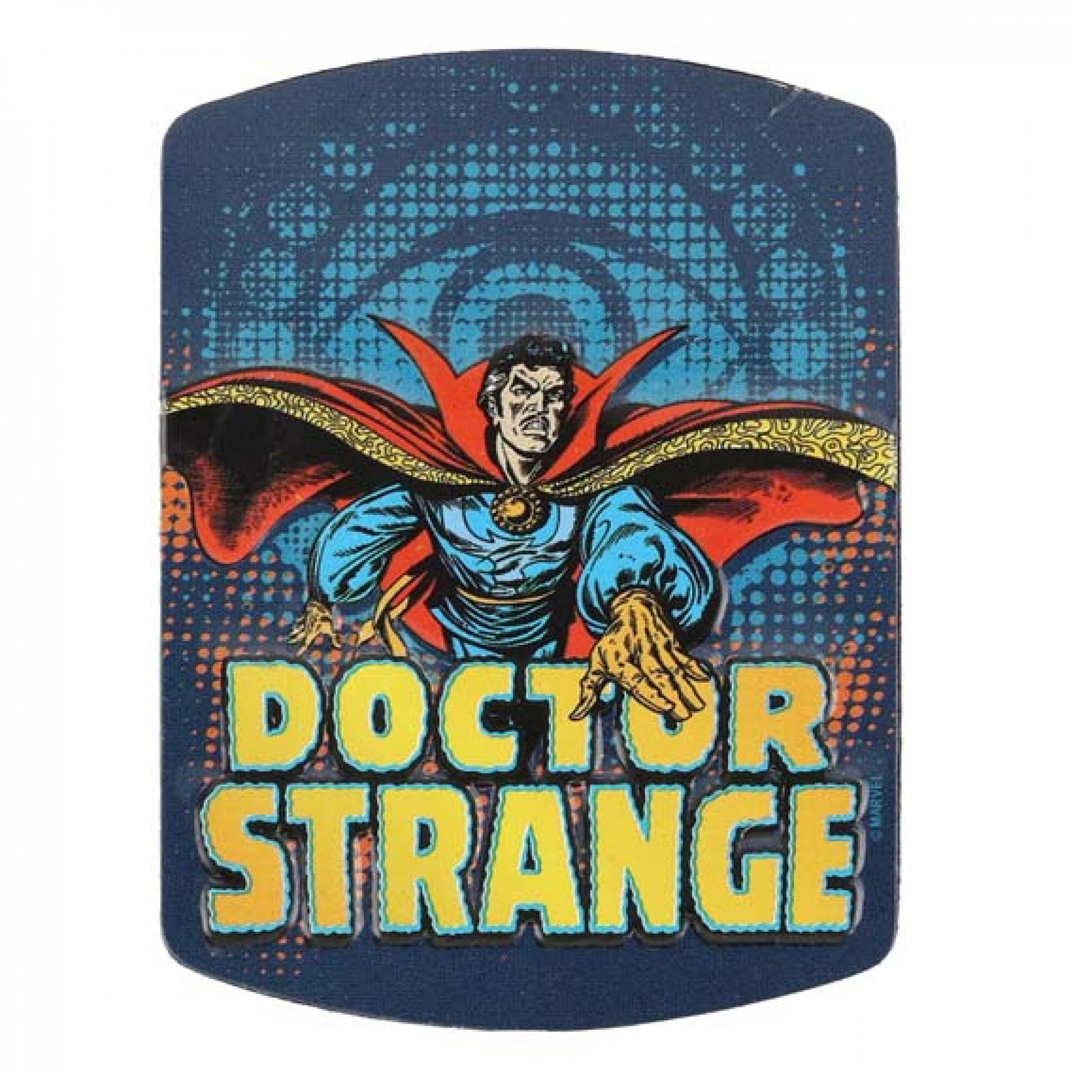 Marvel Comics Classic Doctor Strange Embossed Tin Magnet, Blue