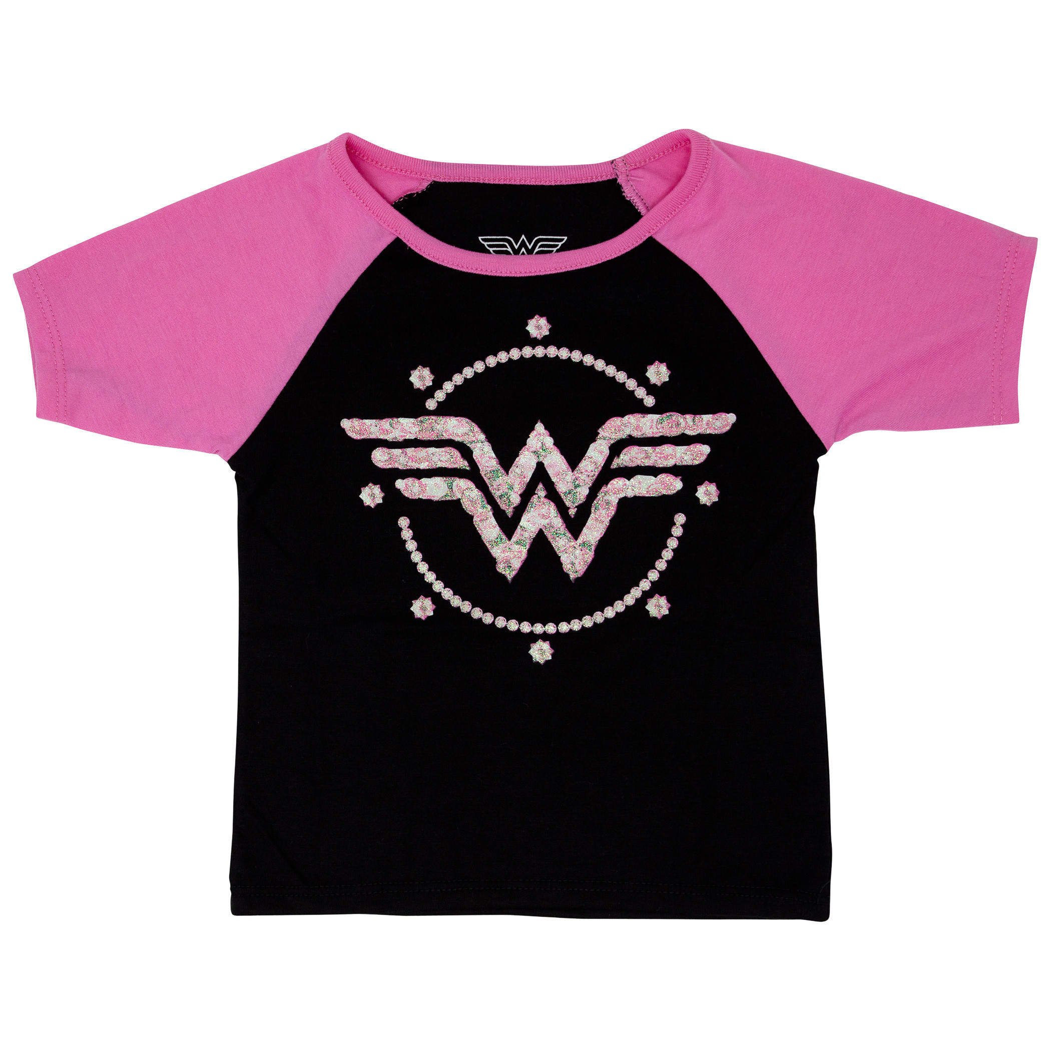 Wonder Woman Toddler's Bedazzled Symbol T-Shirt, Black
