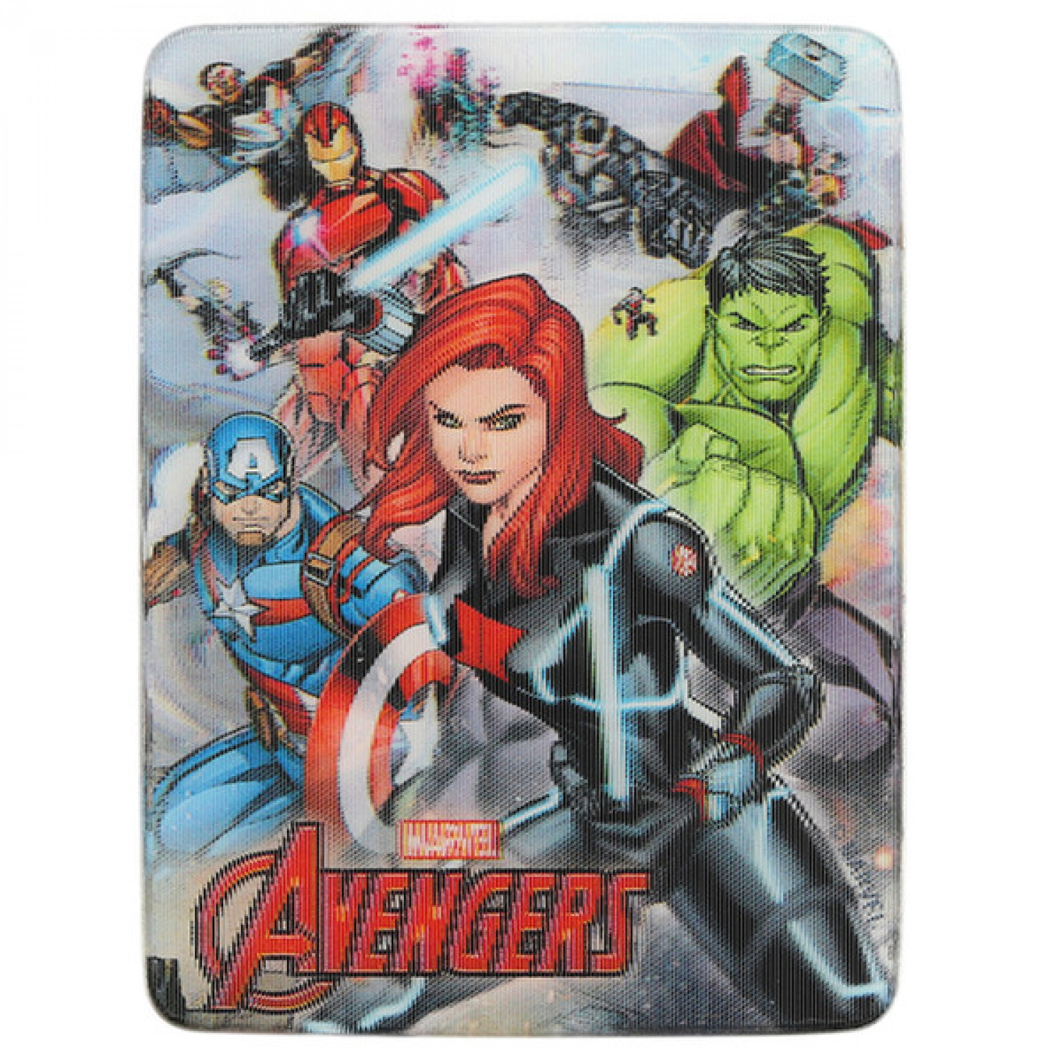 Marvel Avengers Ready for Action Lenticular Metal Magnet, Multi-Color
