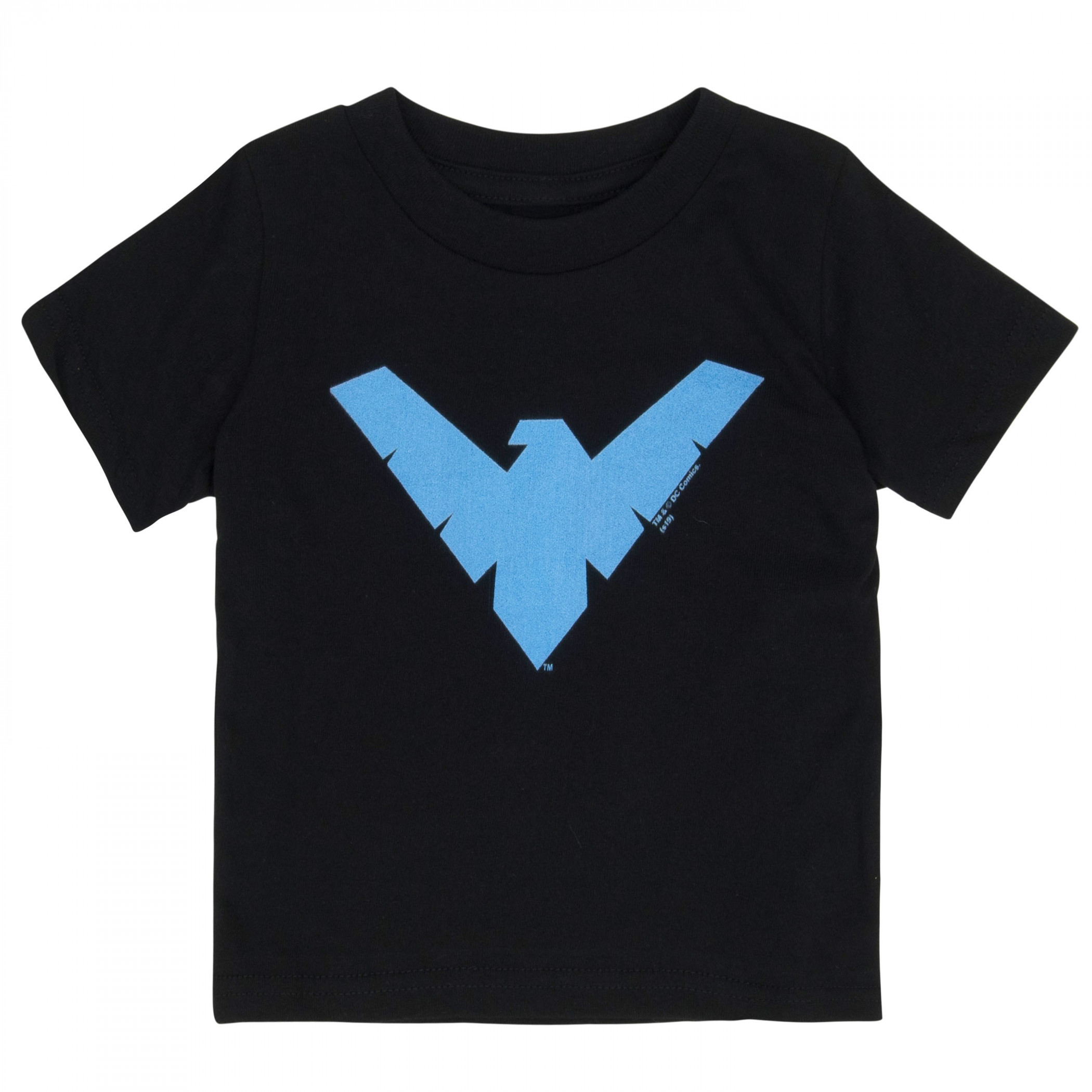 Nightwing Symbol Toddler T-Shirt, Black