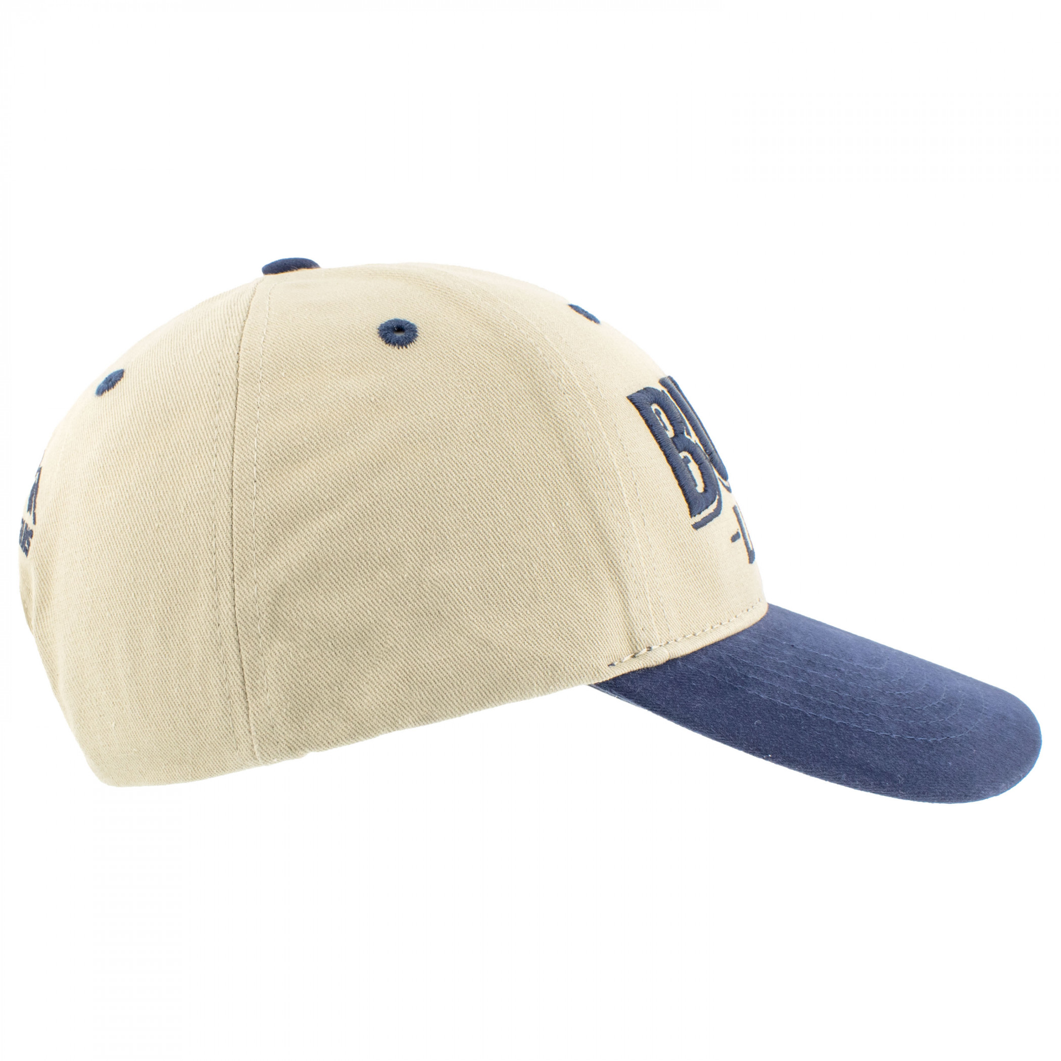 Busch Light Embroidered Logo Snapback Natural Blue Cotton Hat