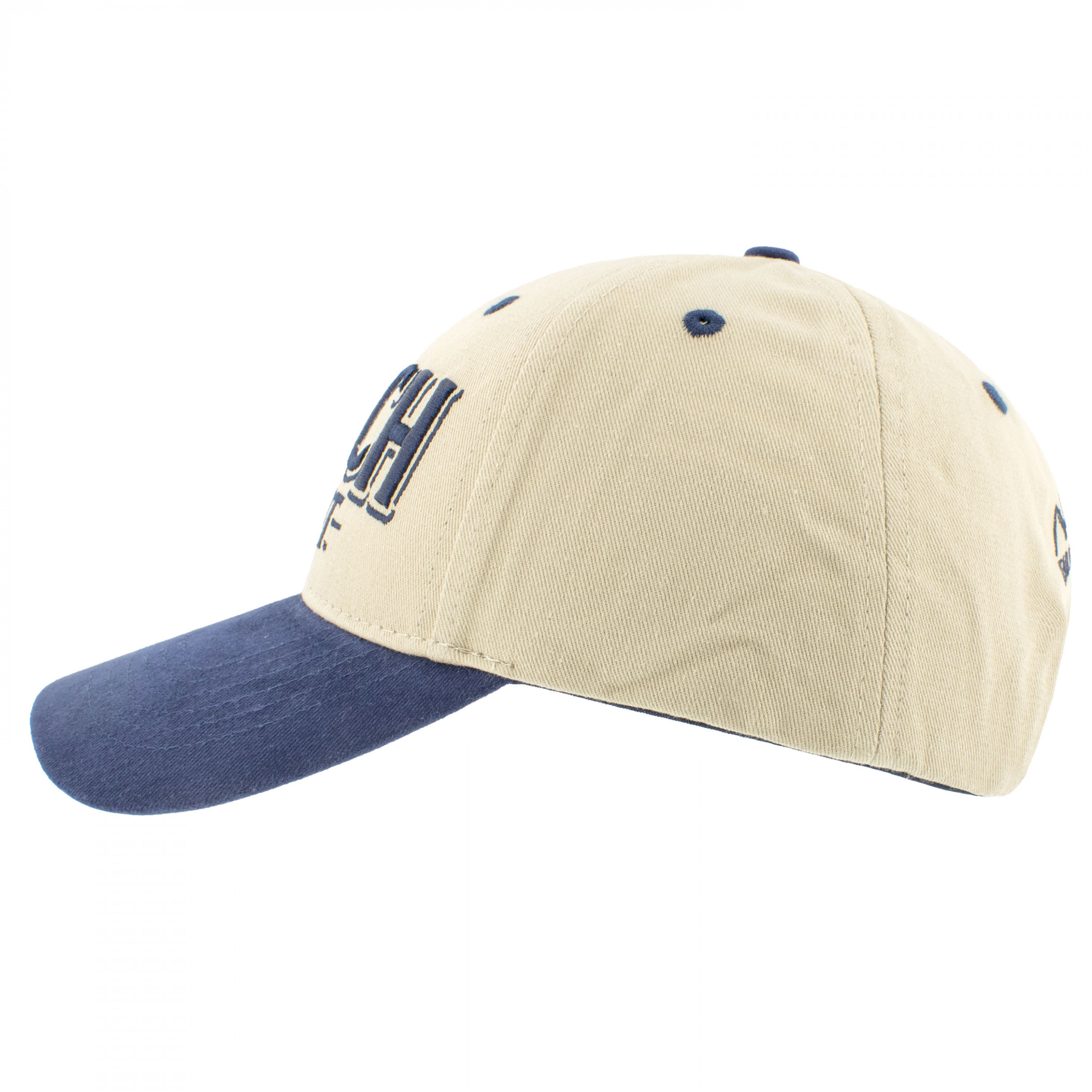 Busch Light Embroidered Logo Snapback Natural Blue Cotton Hat