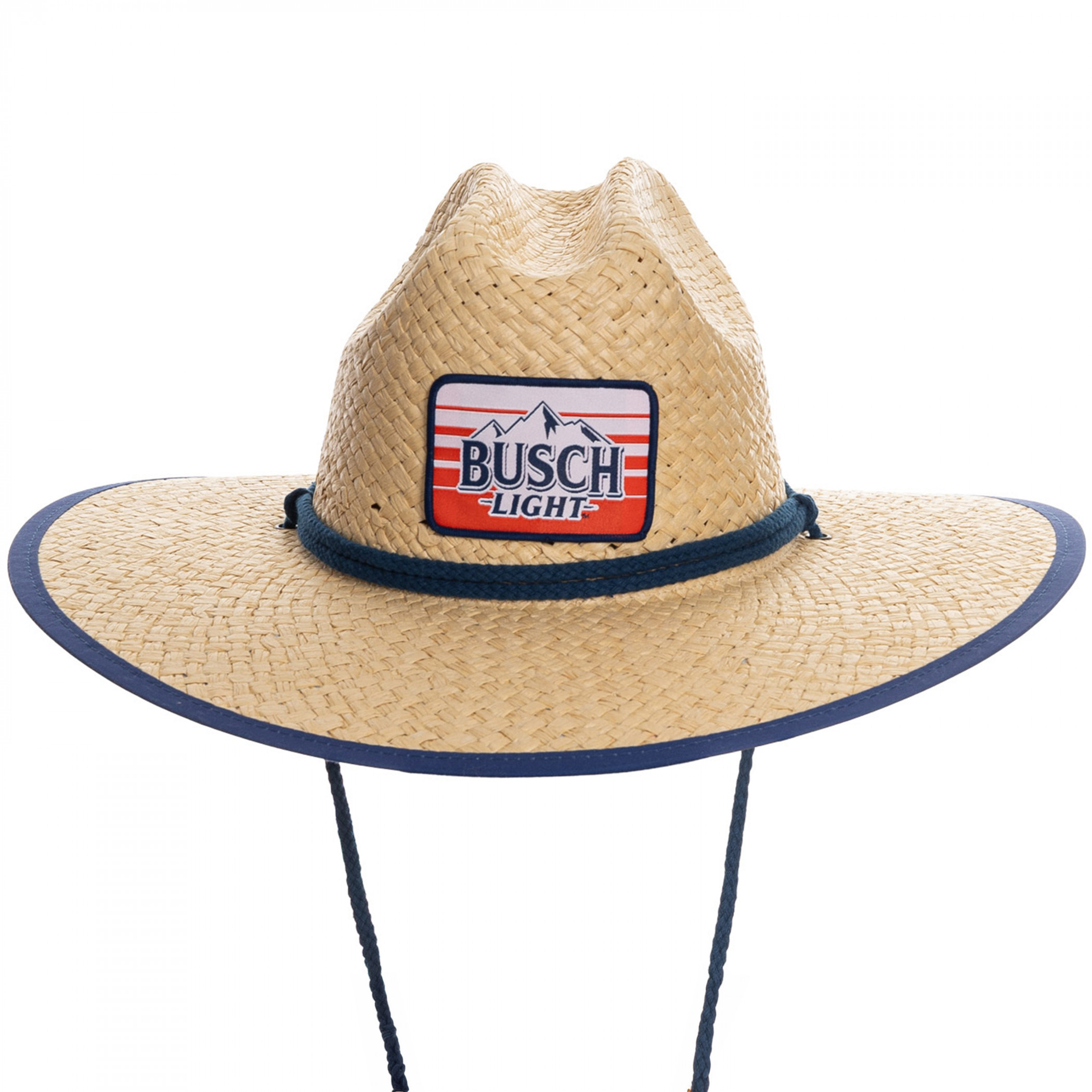 Busch Light Red  White & Blue Patch on Woven Lifeguard Hat