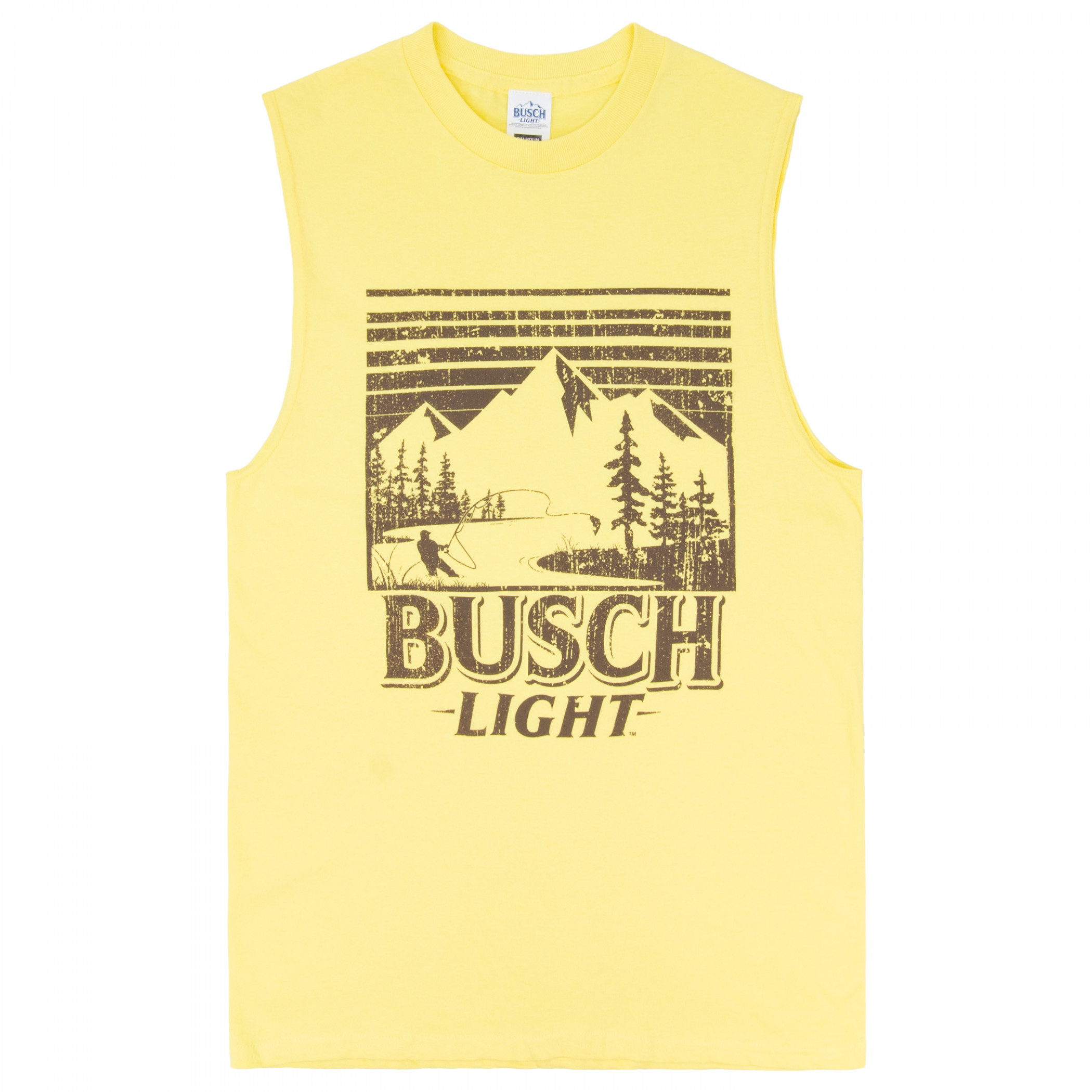 Busch Light Fishing Landscape Sleeveless Muscle Tank