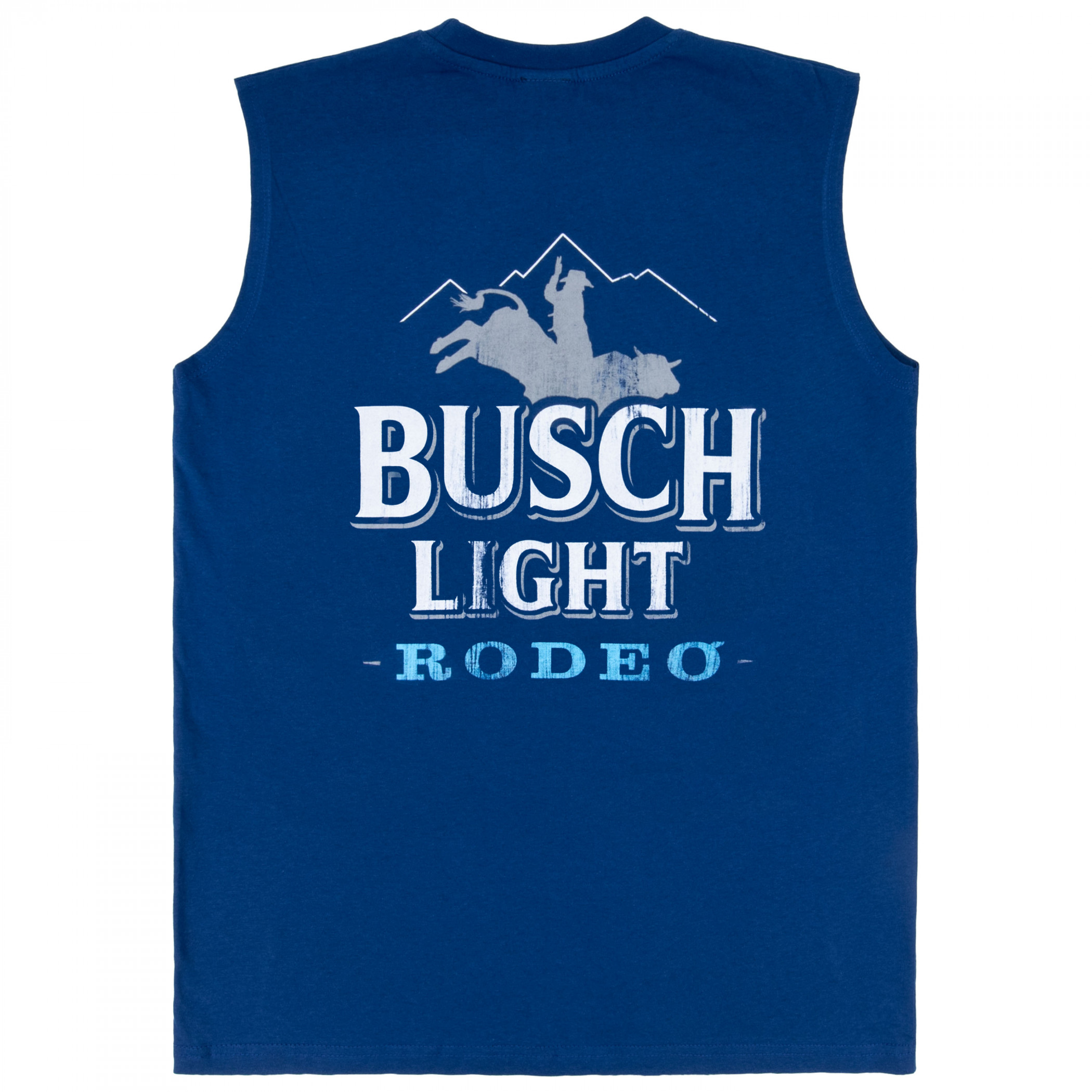 Busch Light Rodeo Front & Back Print Sleeveless Muscle Tank