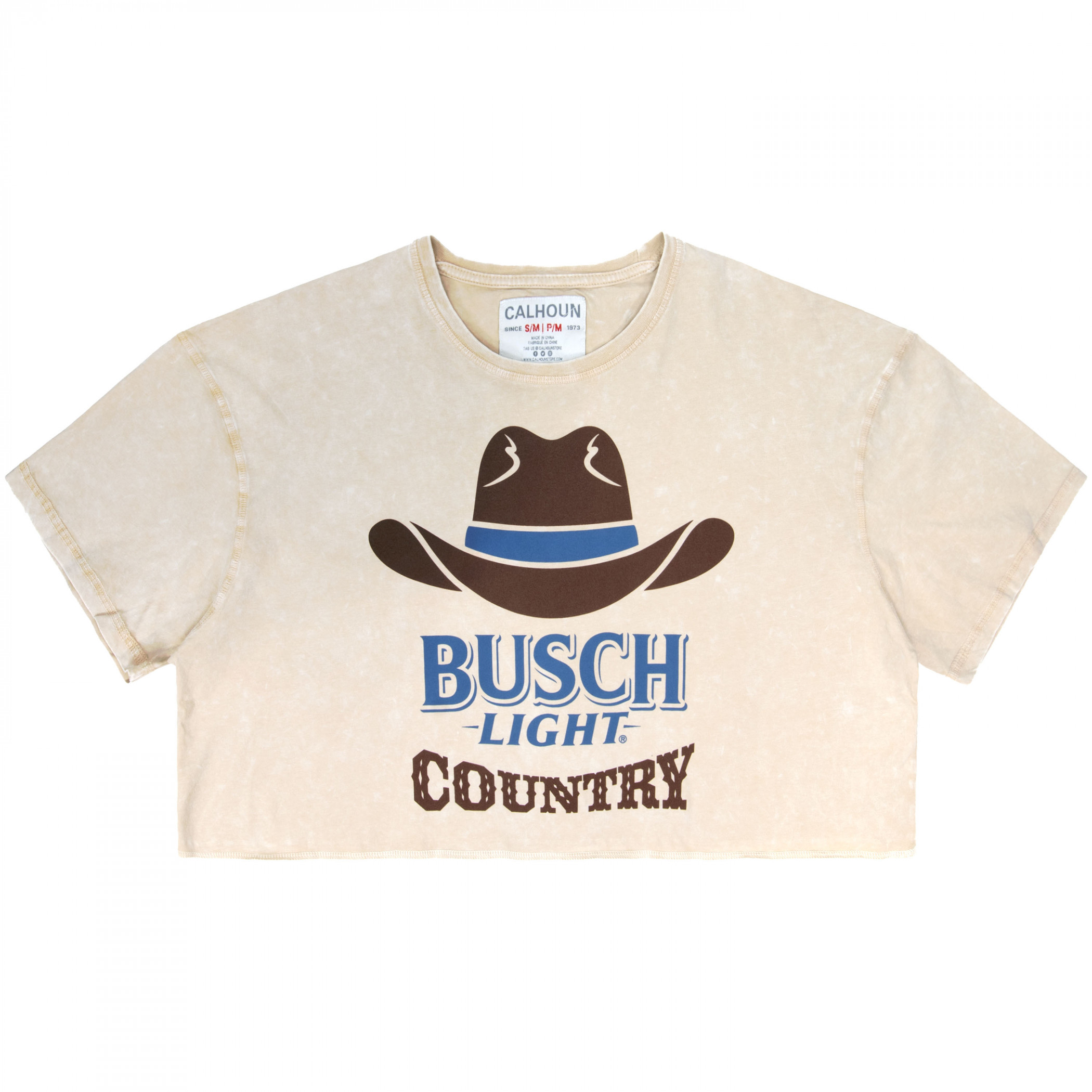 Busch Light Country Cowboy Hat Women's Crop Top