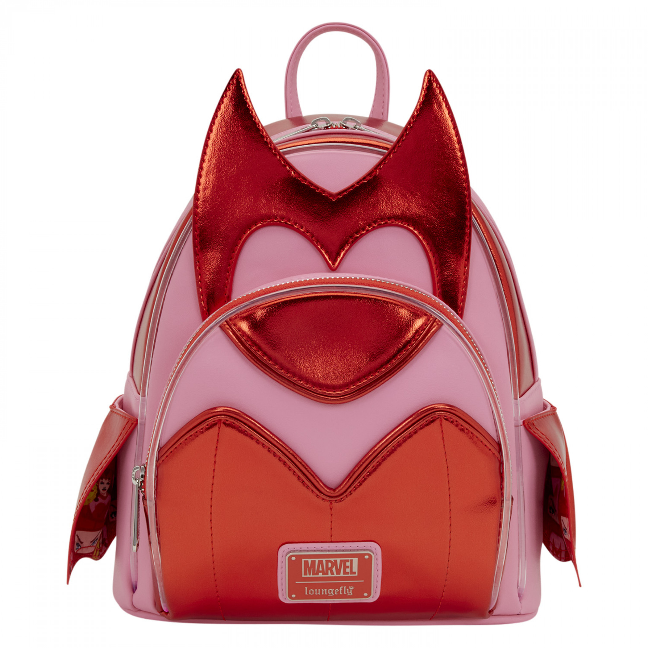 Scarlet Witch Wanda Cosplay Light-Up Mini Backpack by Loungefly, Red