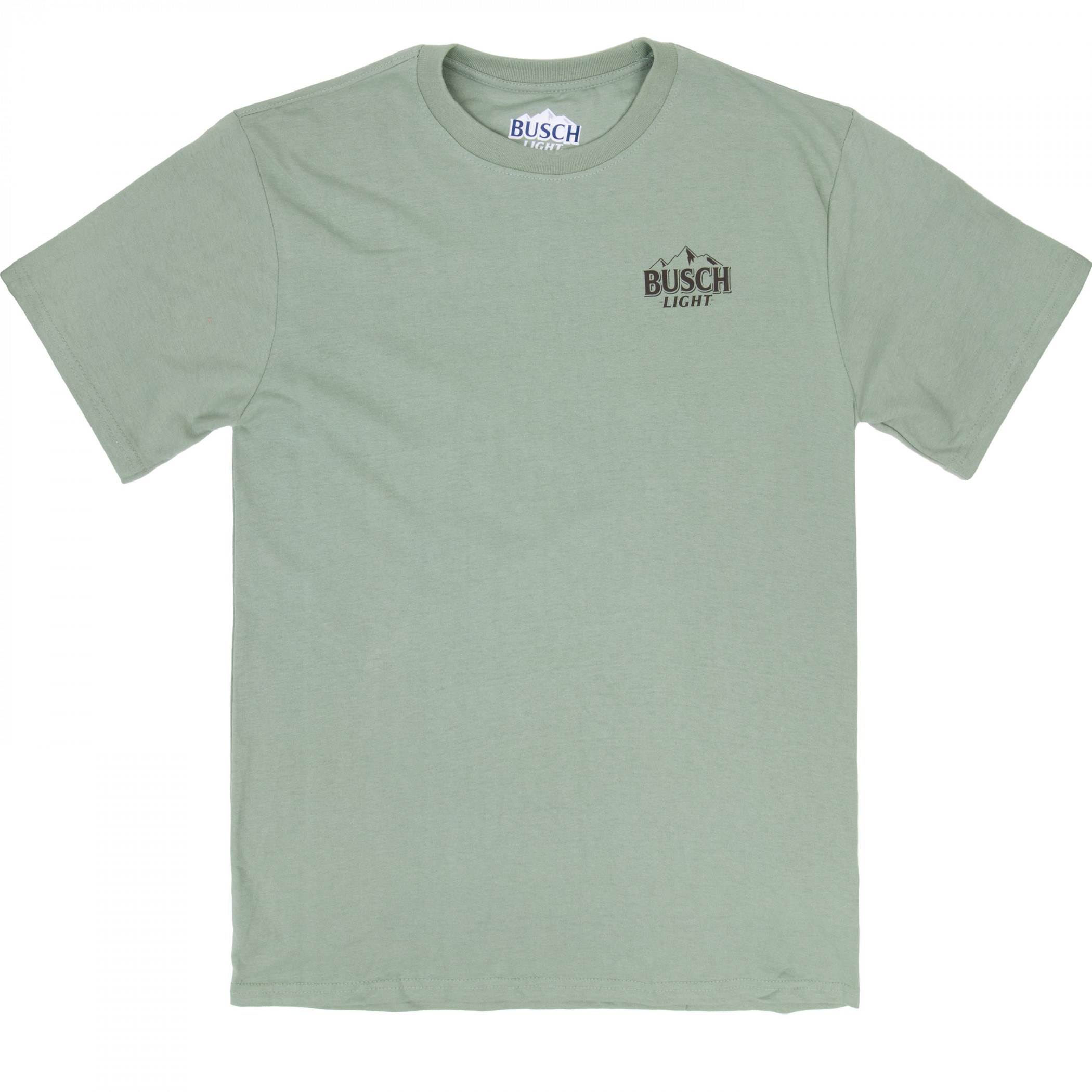 Busch Light Buck in the Woods Front and Back Print T-Shirt