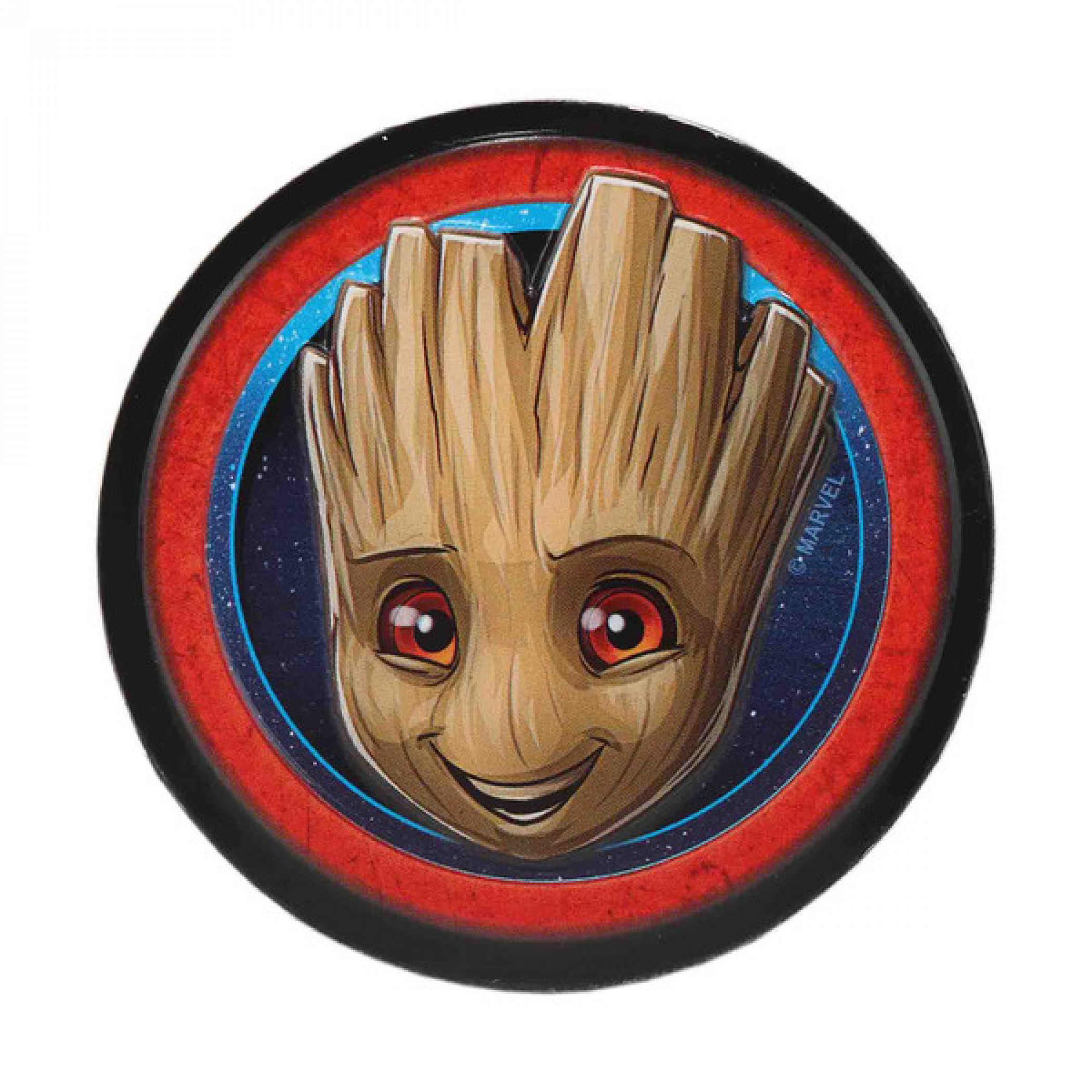 Groot Round Metal Magnet, Multi-Color