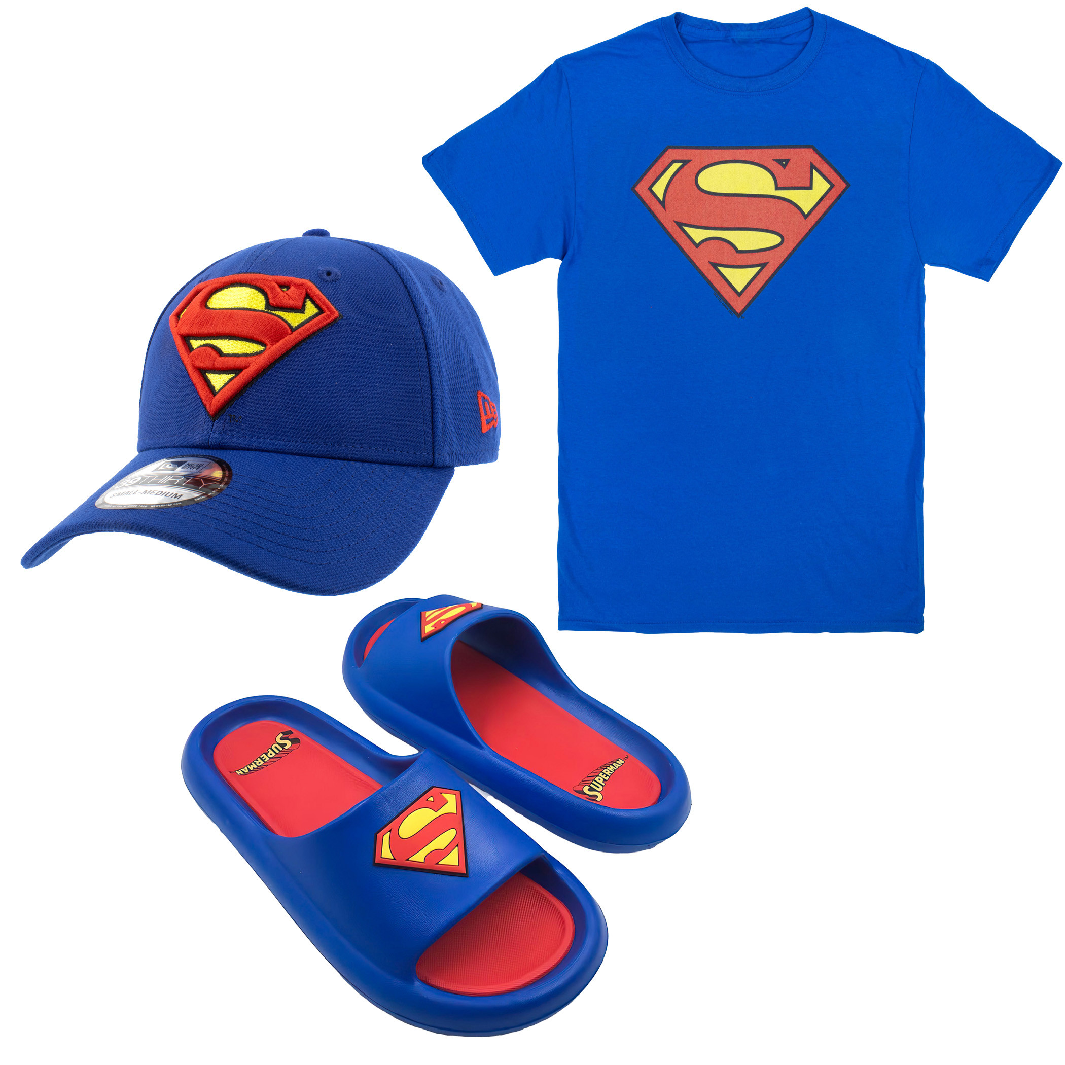 Superman Classic Logo Head to Toe Bundle, Blue