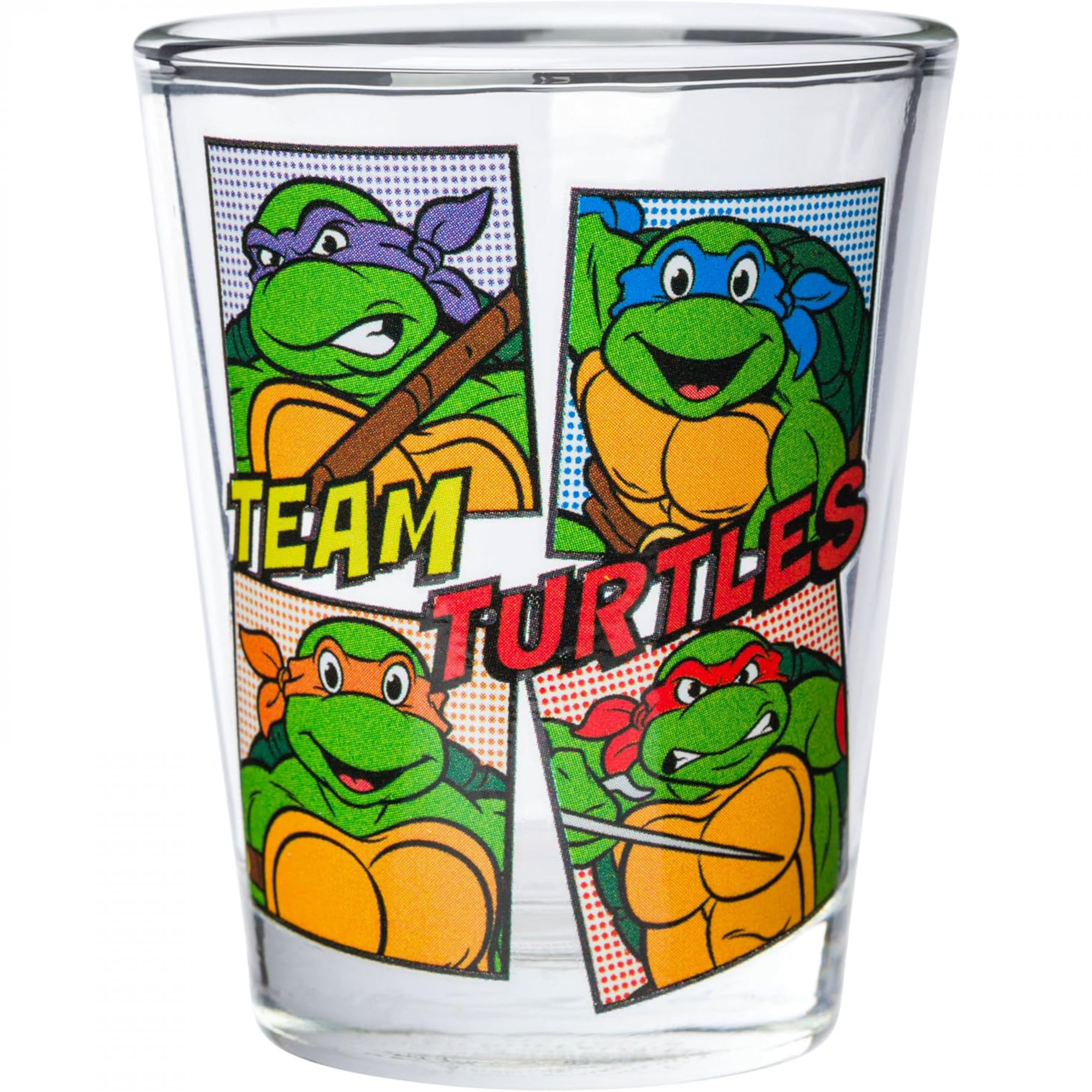 Teenage Mutant Ninja Turtles Comic Book 4-Piece Shot Glass Set