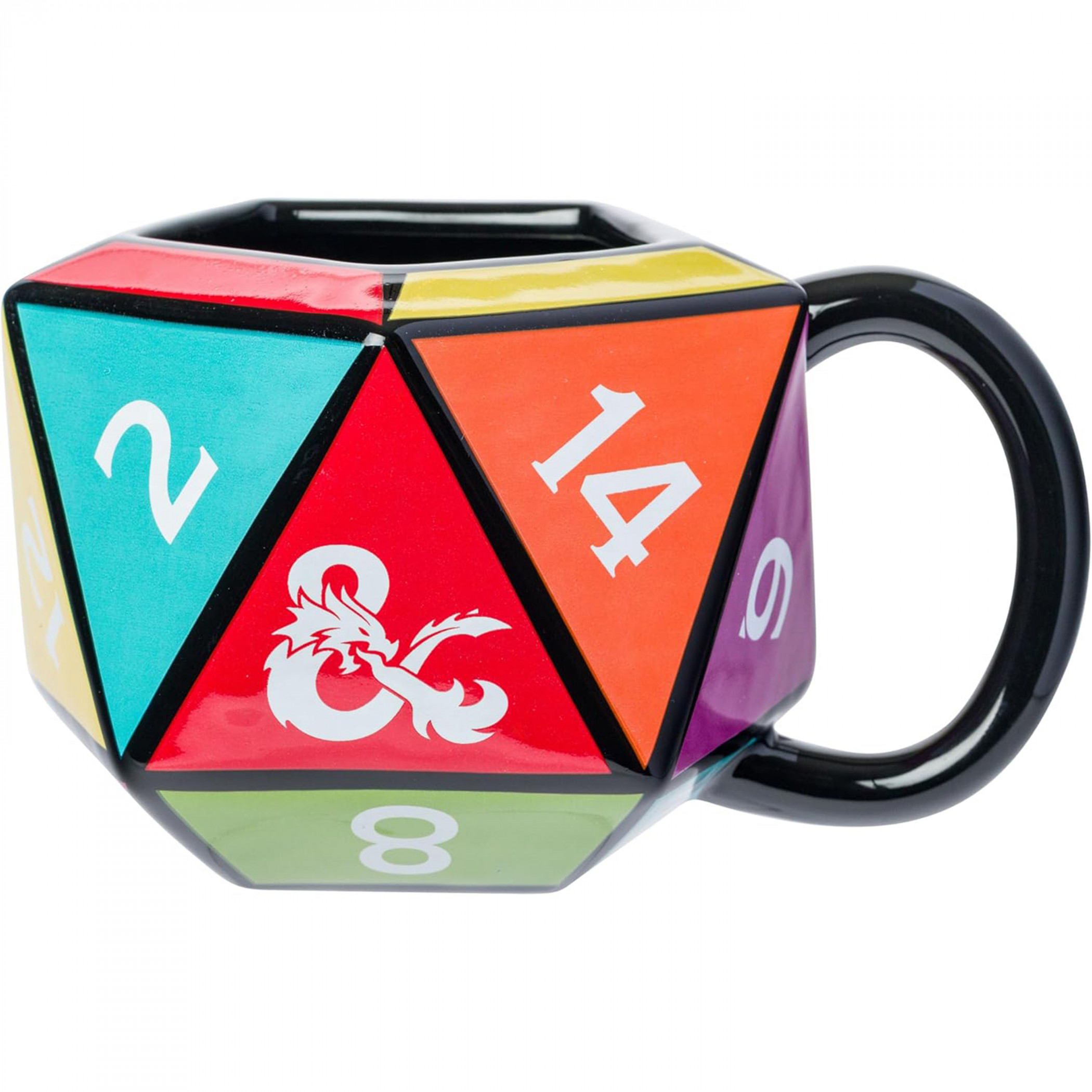 Dungeons & Dragons D20 20oz Ceramic Mug, Multi-Color