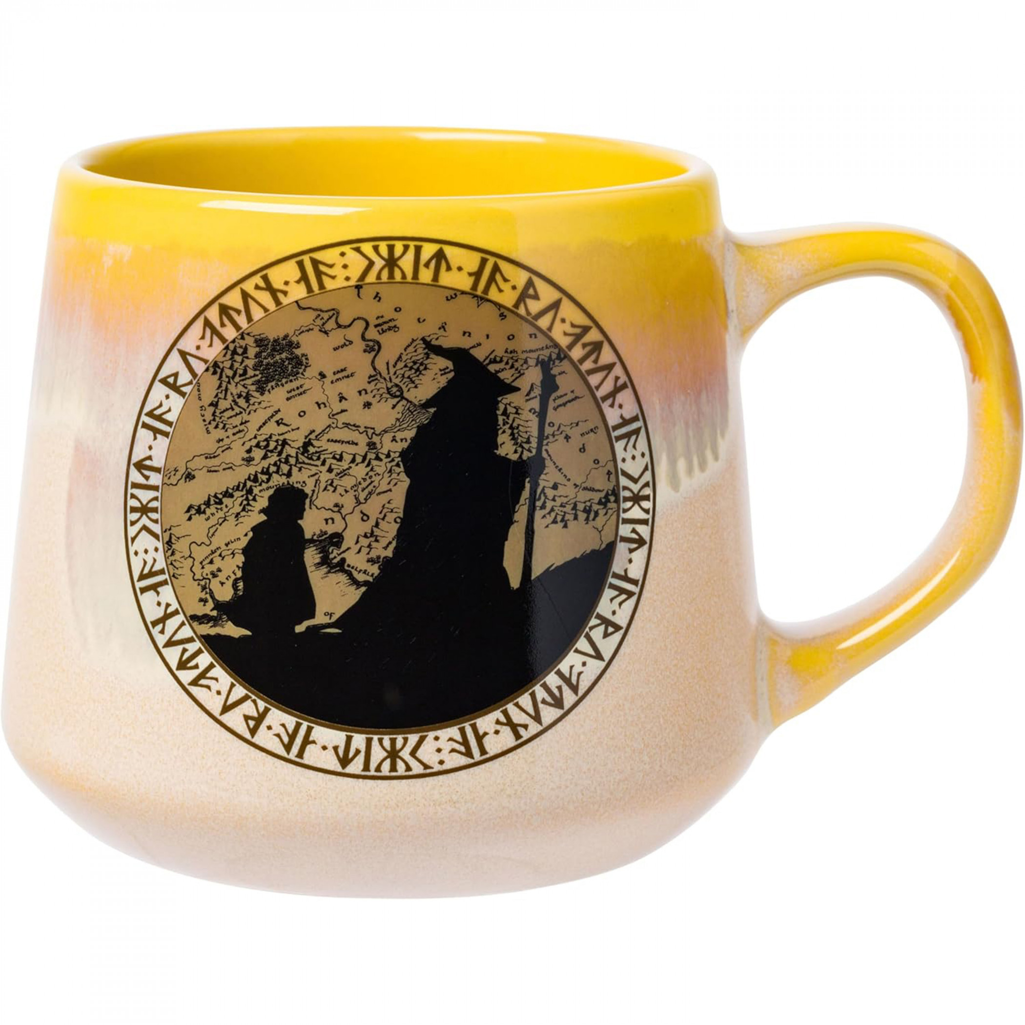 The Lord of the Rings Reactive Glaze Tapered Pottery Mug 18oz, Multi-Color