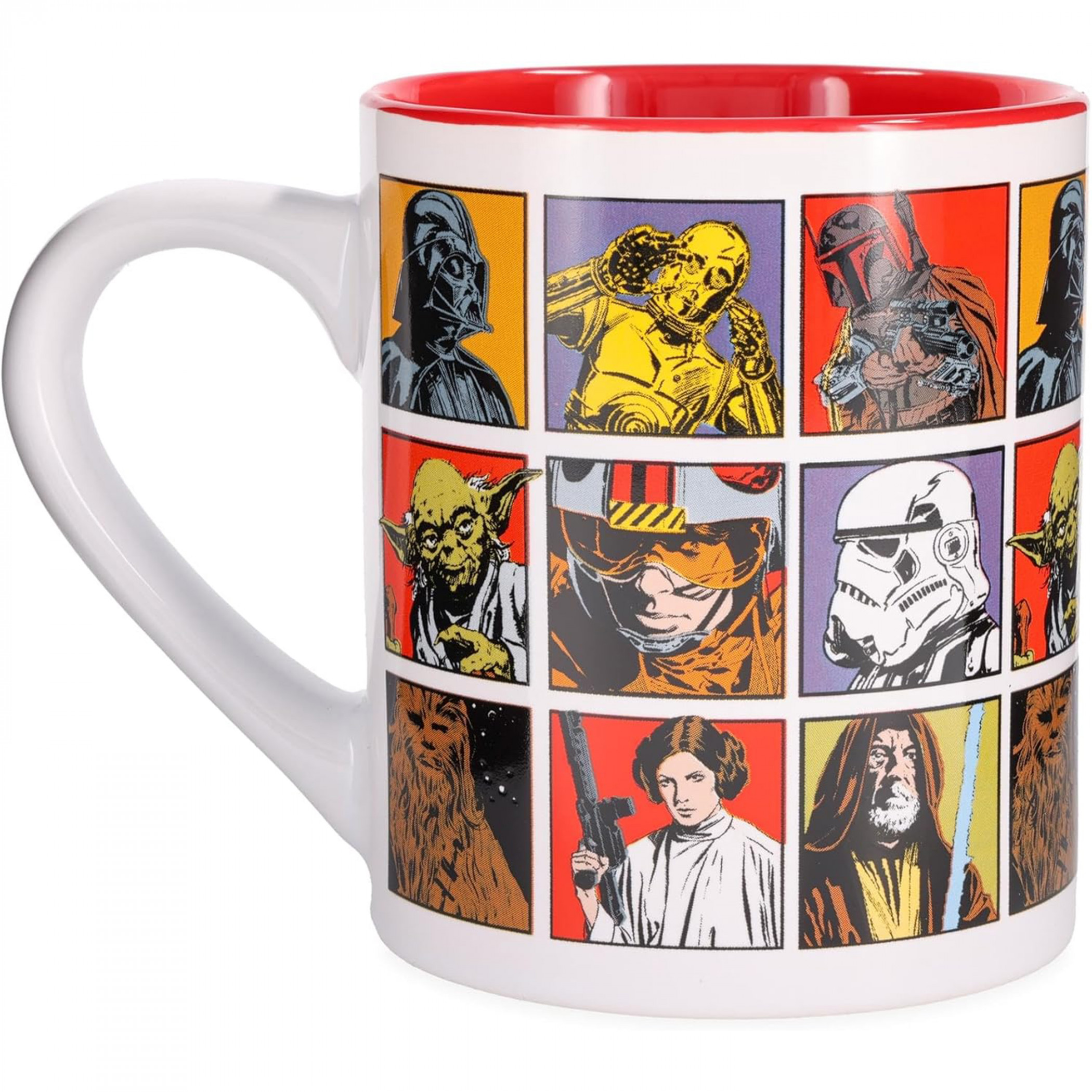 Star Wars Episode 4 Character Grid 14oz Ceramic Mug, Multi-Color
