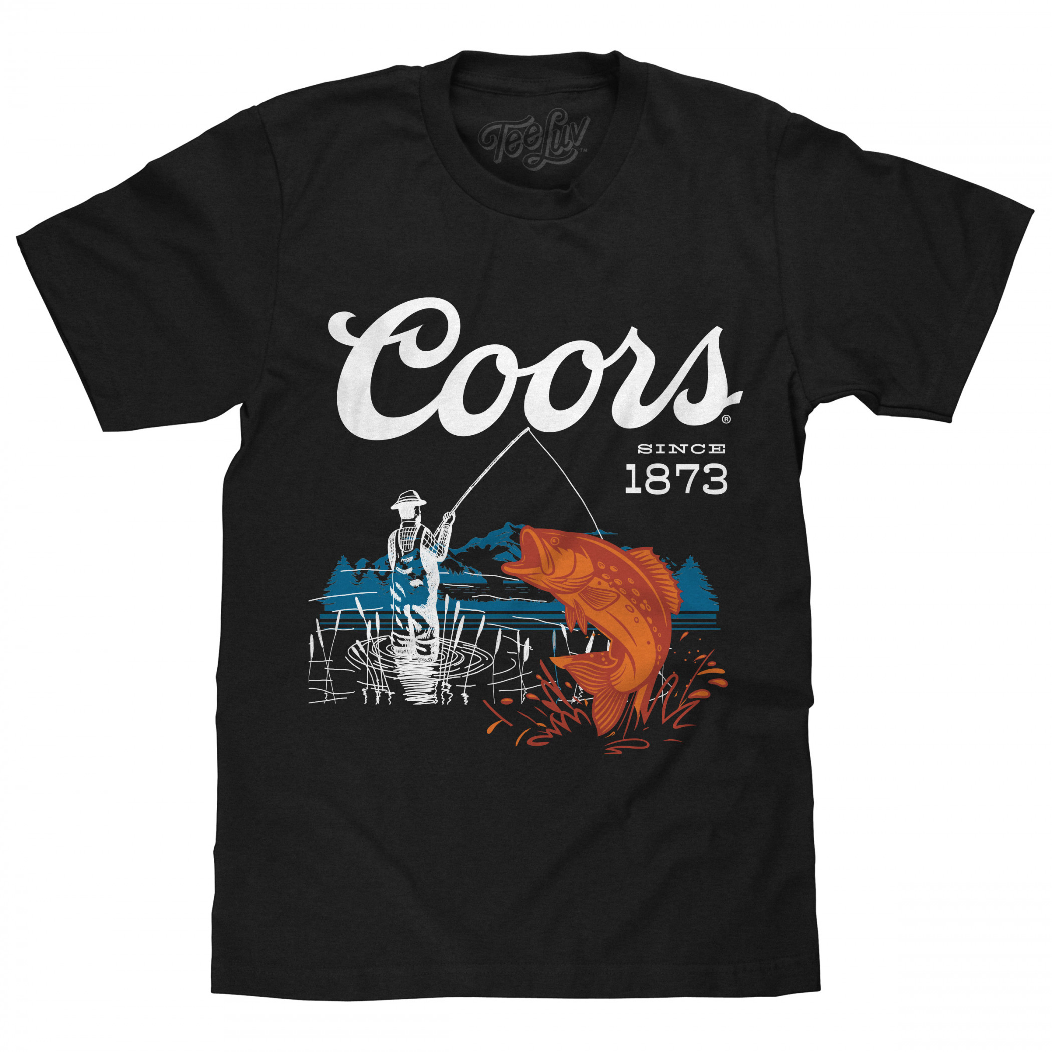 Coors Since 1873 Fishing in the Mountains T-Shirt