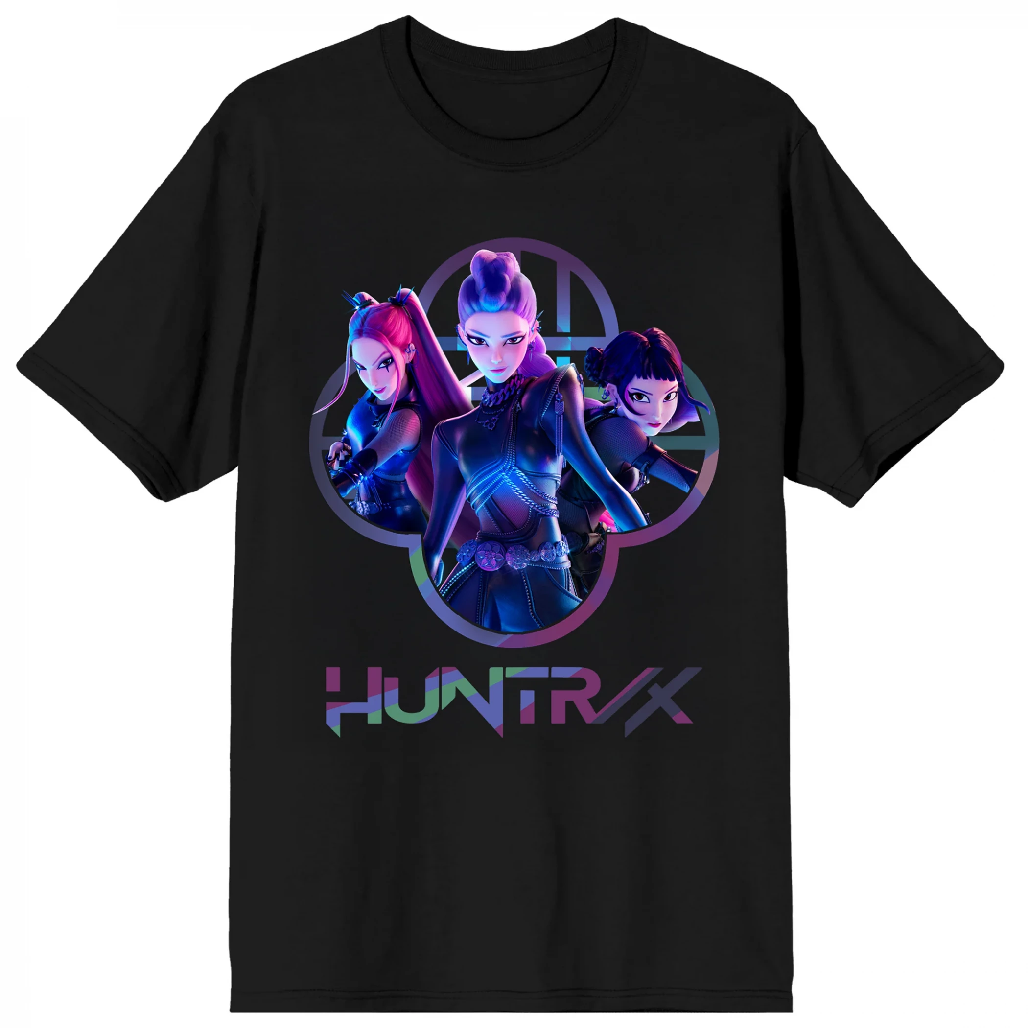 K-Pop Demon Hunters Capture Color Huntr/x T-Shirt, Black