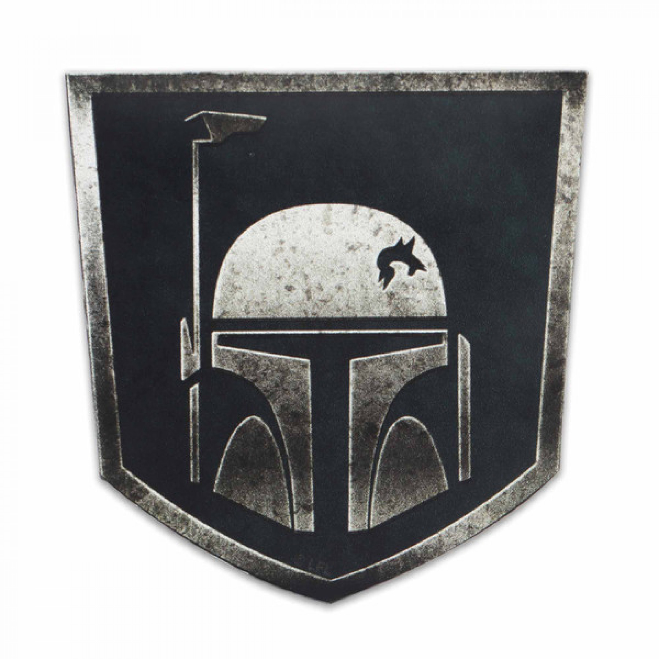 Star Wars Boba Fett Rustic Die Cut Vinyl Magnet, Multi-Color