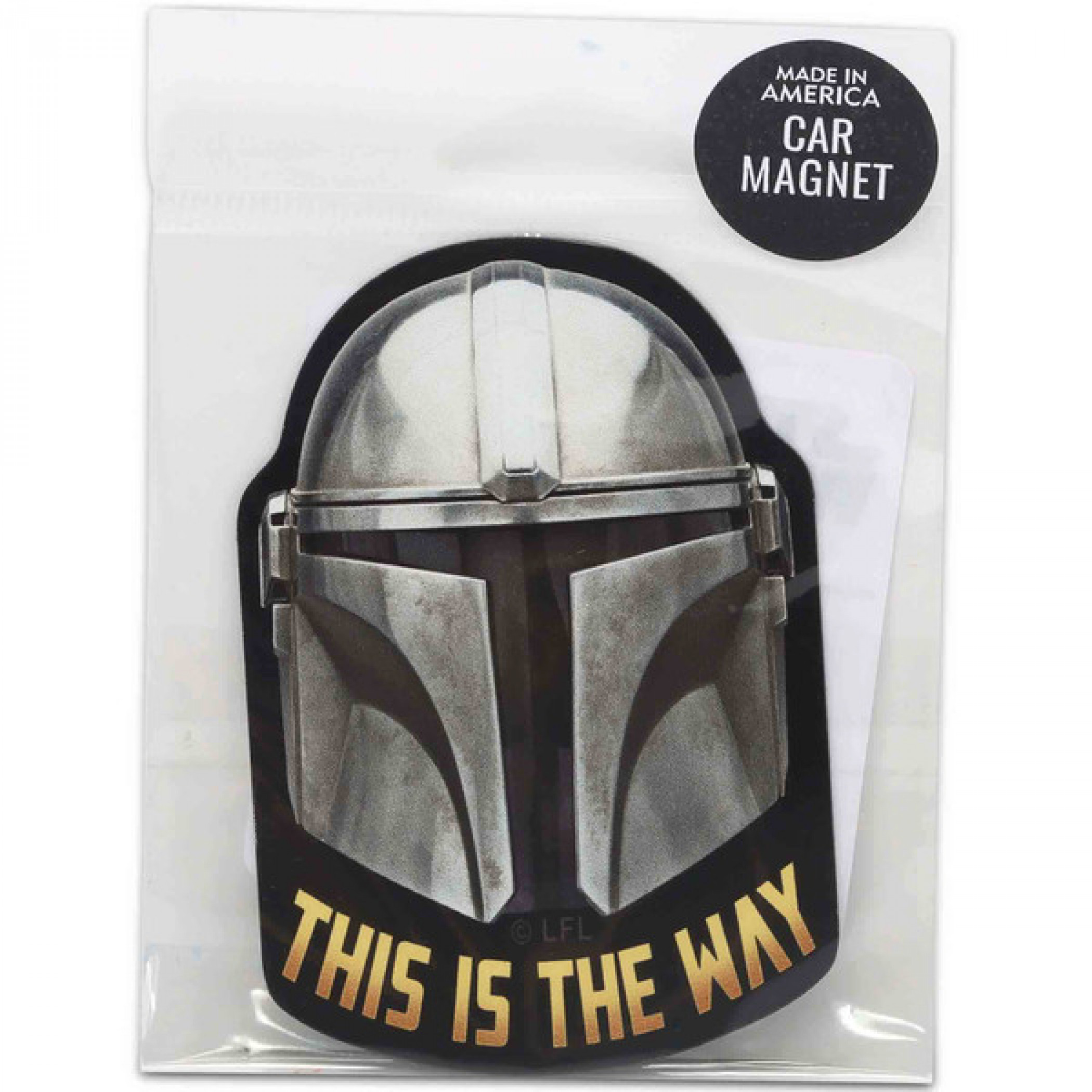 Star Wars The Mandalorian This is the Way Vinyl Magnet, Silver
