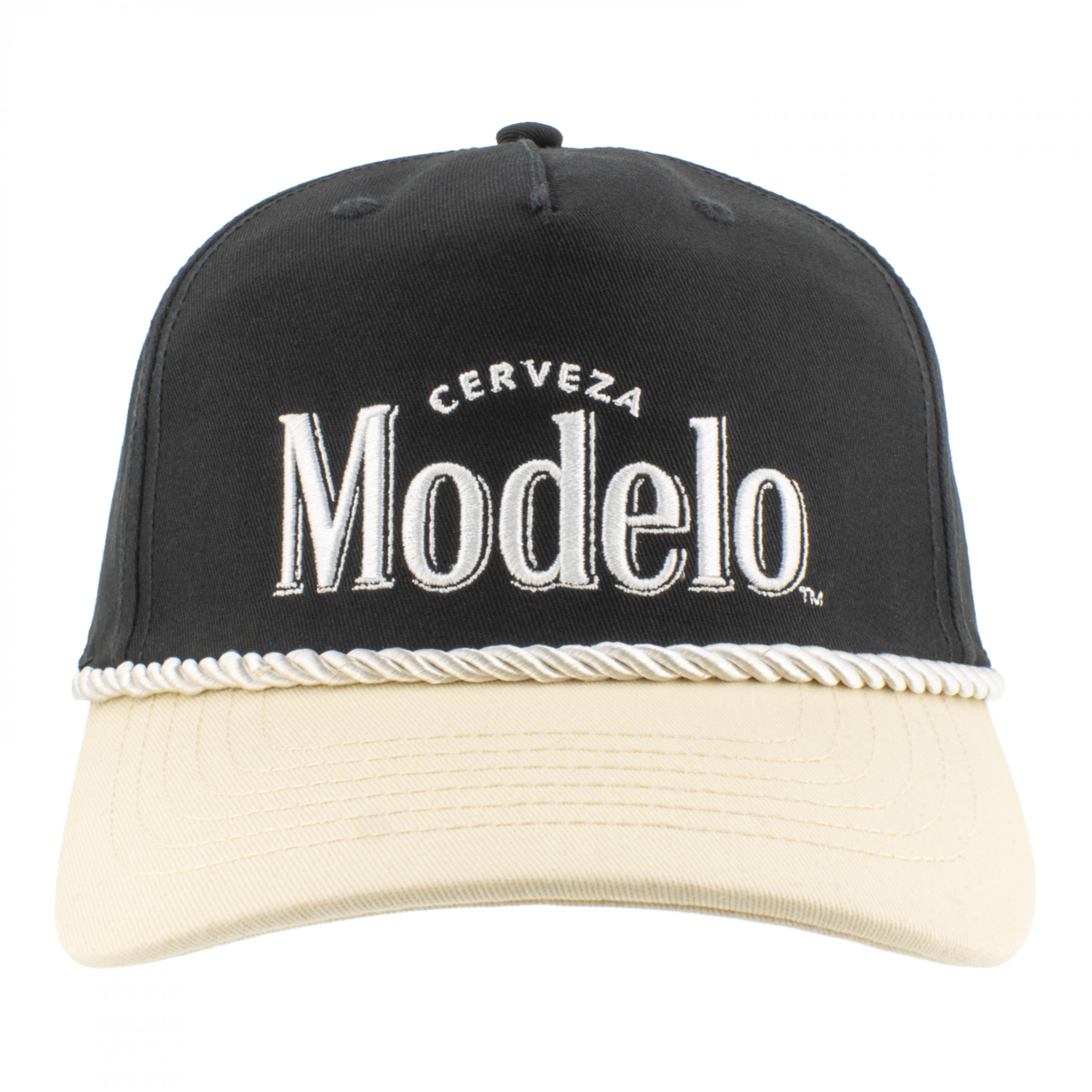 Modelo Embroidered Logo Grandpa Snapback Hat with Rope