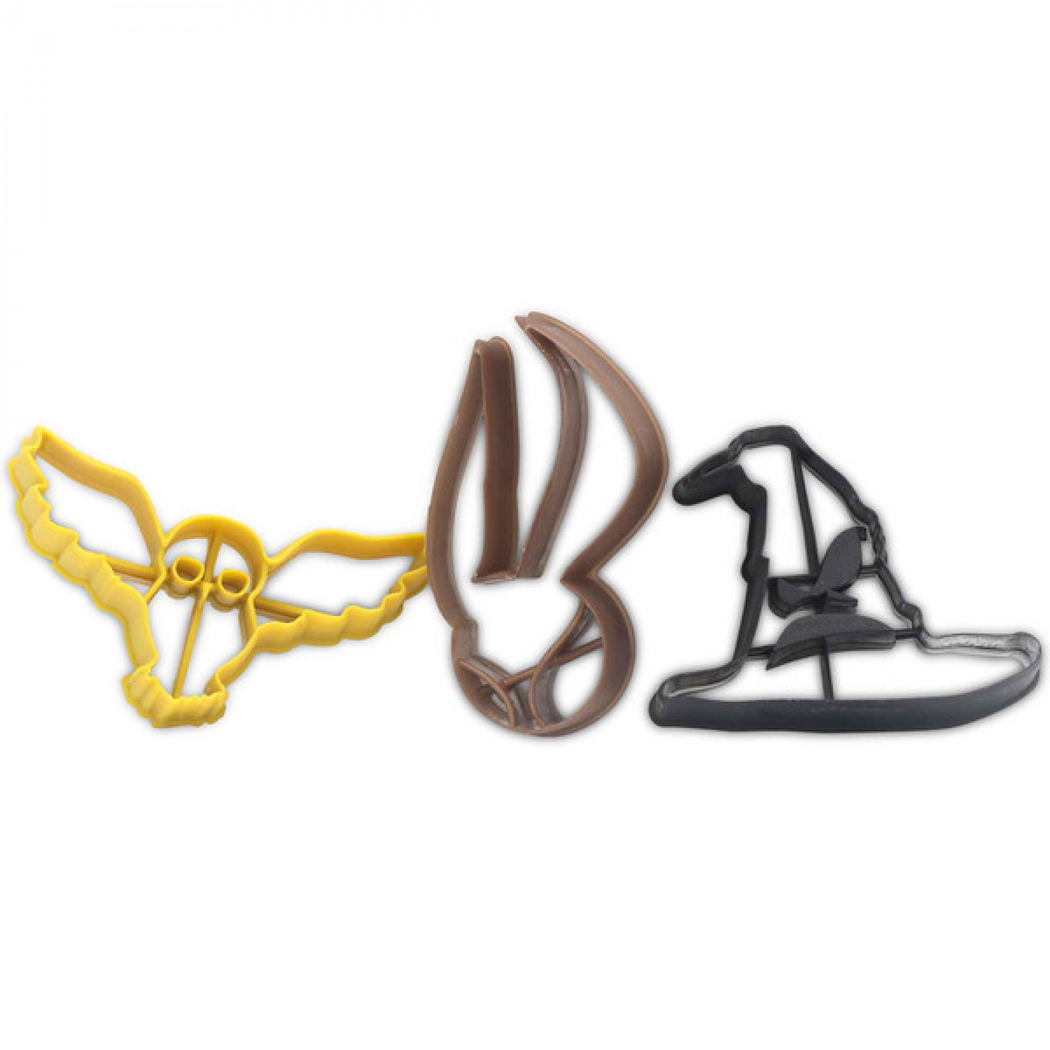 Harry Potter Wizard Hat  Hedwig  & Golden Snitch Cookie Cutters, Multi-Color