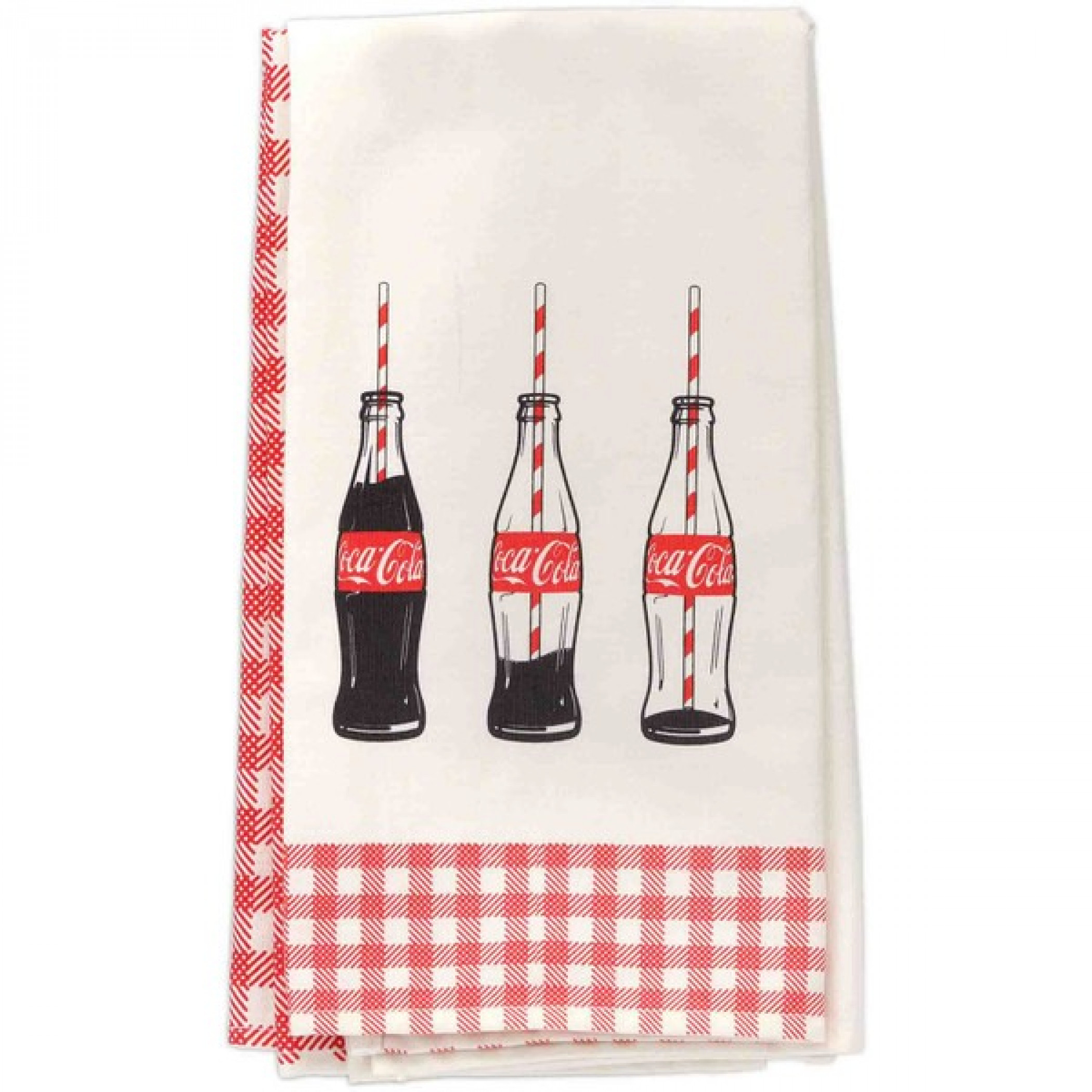 Coca-Cola Gingham Kitchen Towel Set