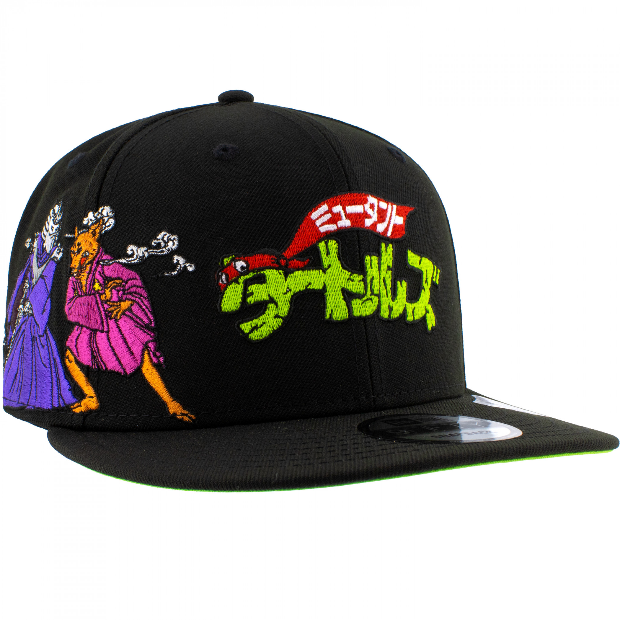 Teenage Mutant Ninja Turtles Japanese Logo New Era 9Fifty Adjustable Hat, Black