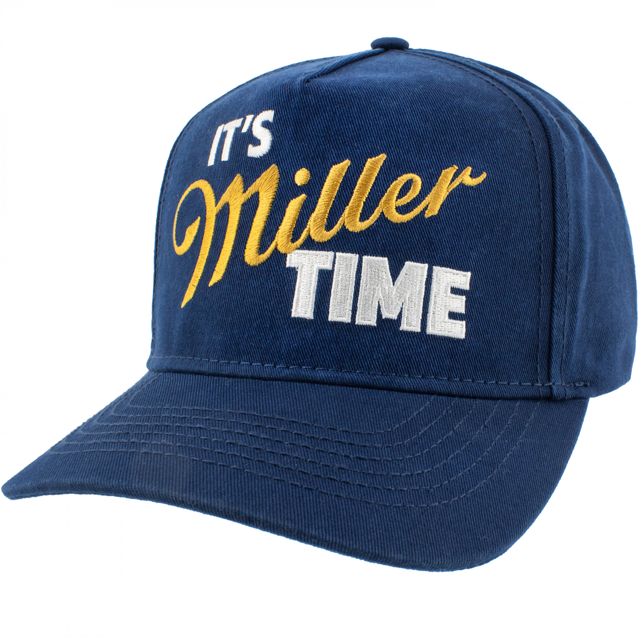 It's Miller Time Embroidered and Washed Cotton Twill Trucker Hat