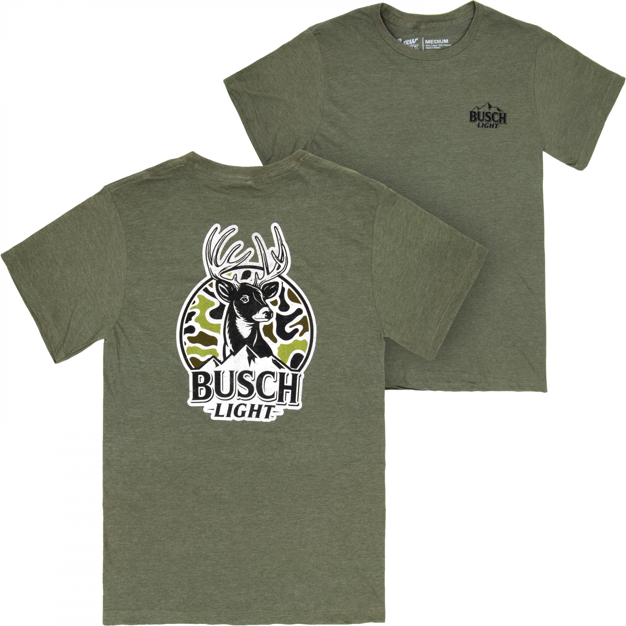 Busch Light Deer Hunting Forest Green T-Shirt
