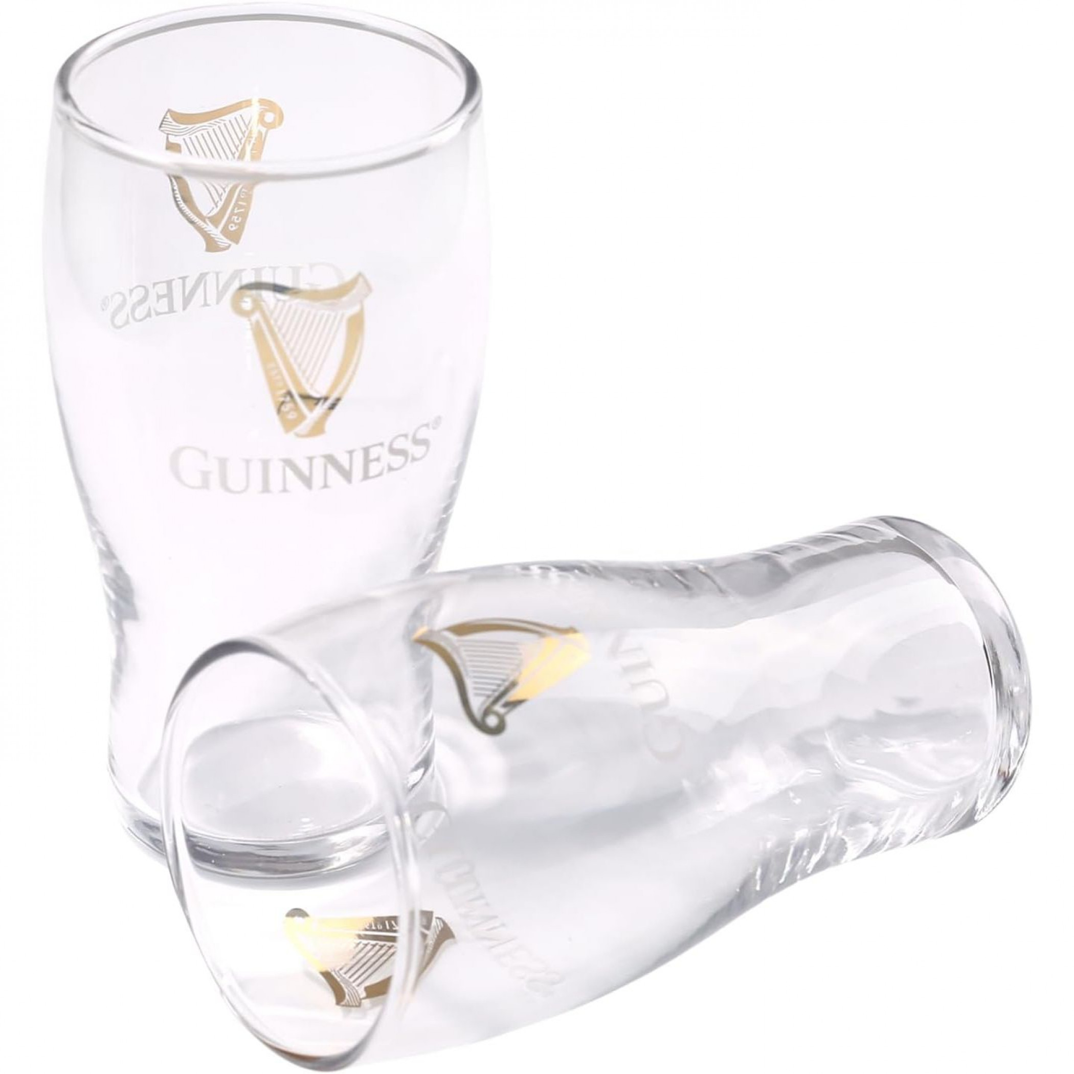 Guinness Logo 2-Pack Tulip Shaped 20oz Pint Glass Set