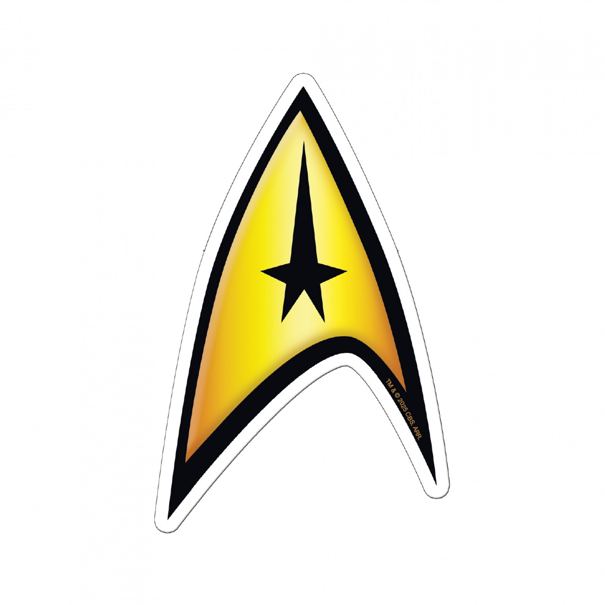 Star Trek Command Insignia Badge Die Cut Sticker, Multi-Color