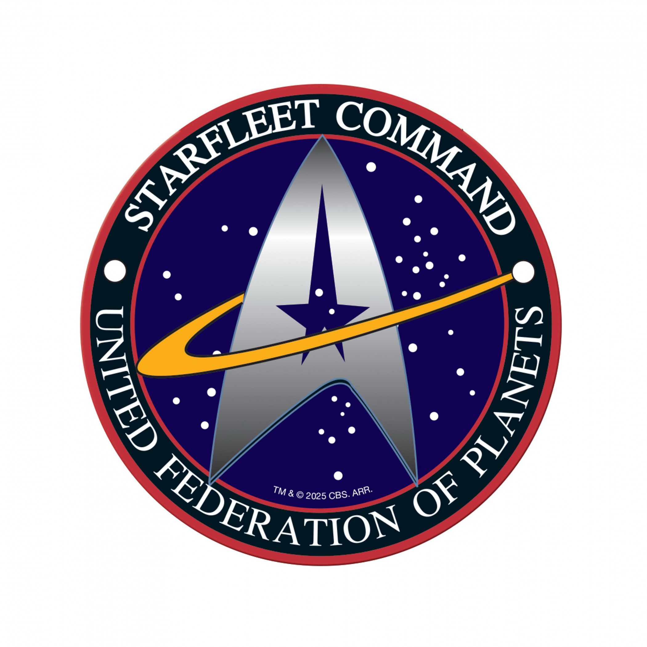 Star Trek Starfleet Command Emblem Die Cut Sticker, Multi-Color