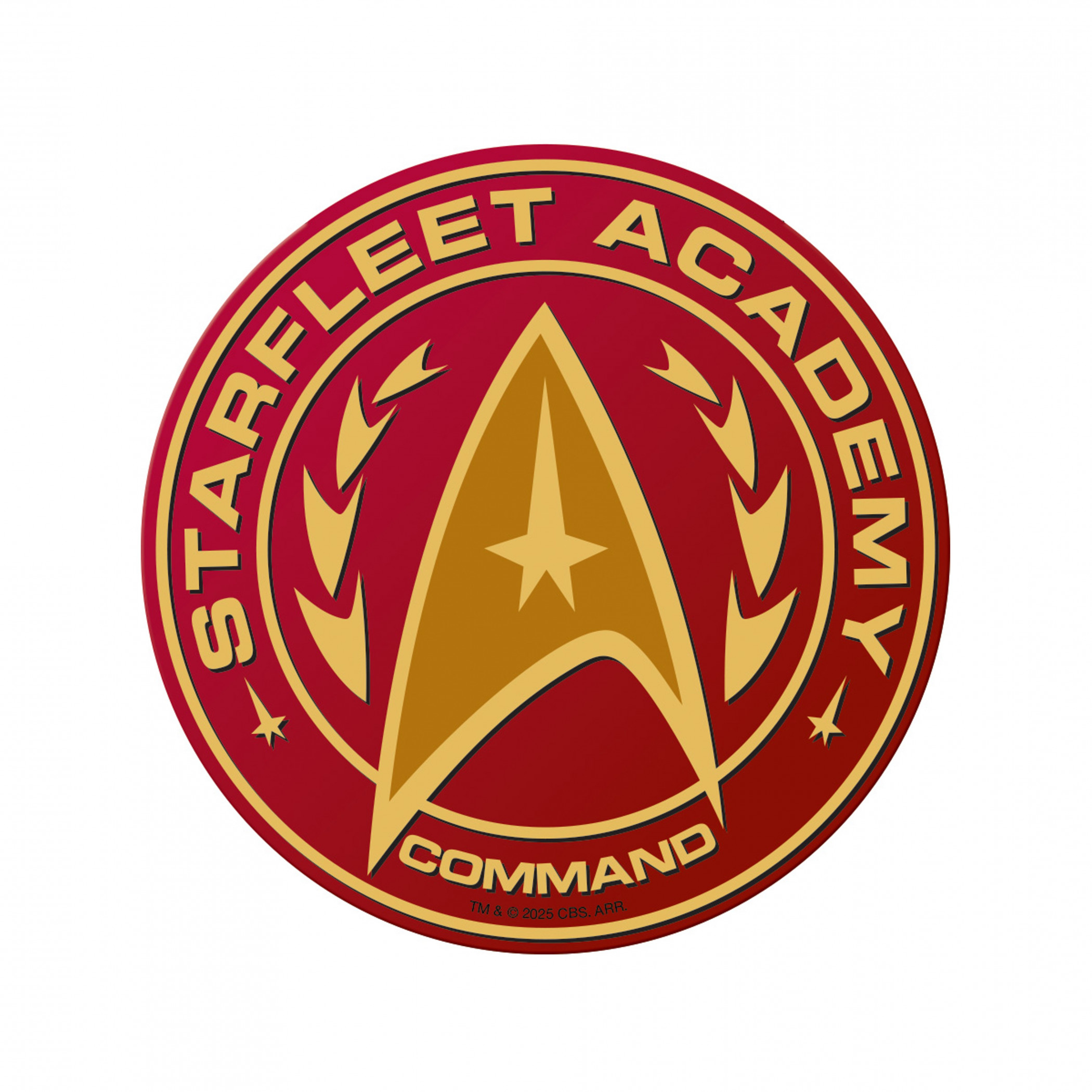 Star Trek Red Starfleet Academy Command Die Cut Sticker, Red