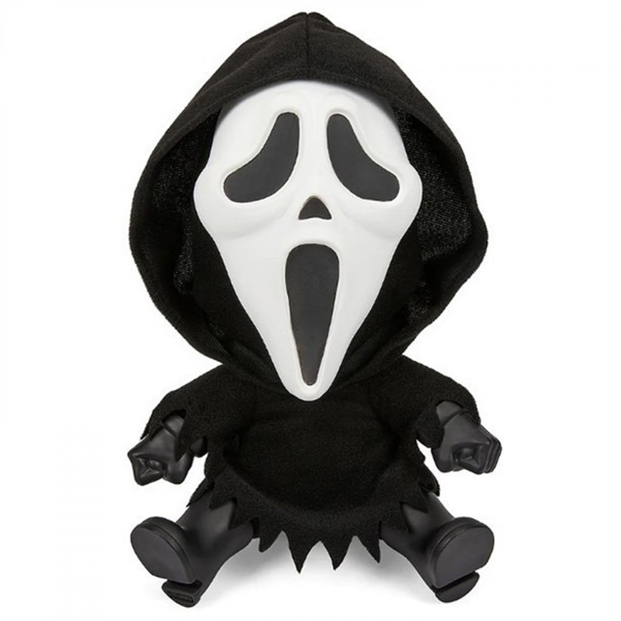 Scream Ghost Face Glow-In-The-Dark 8' Phunny Plush, Black