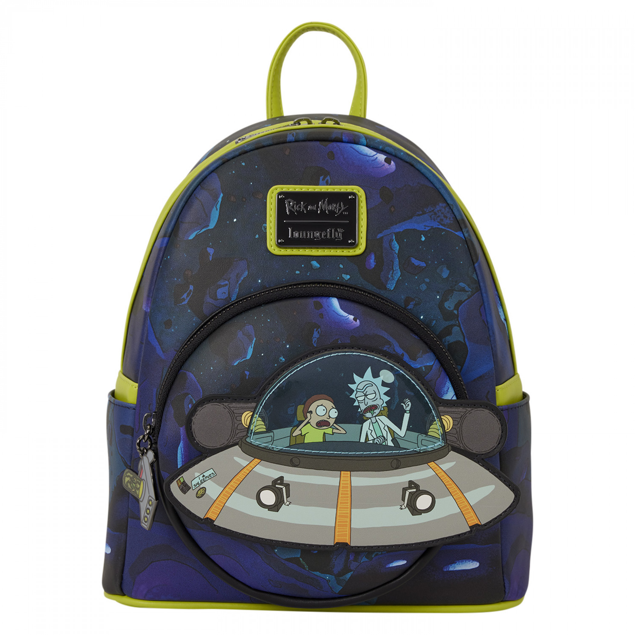 Rick and Morty Space Cruiser Mini Backpack by Loungefly, Multi-Color