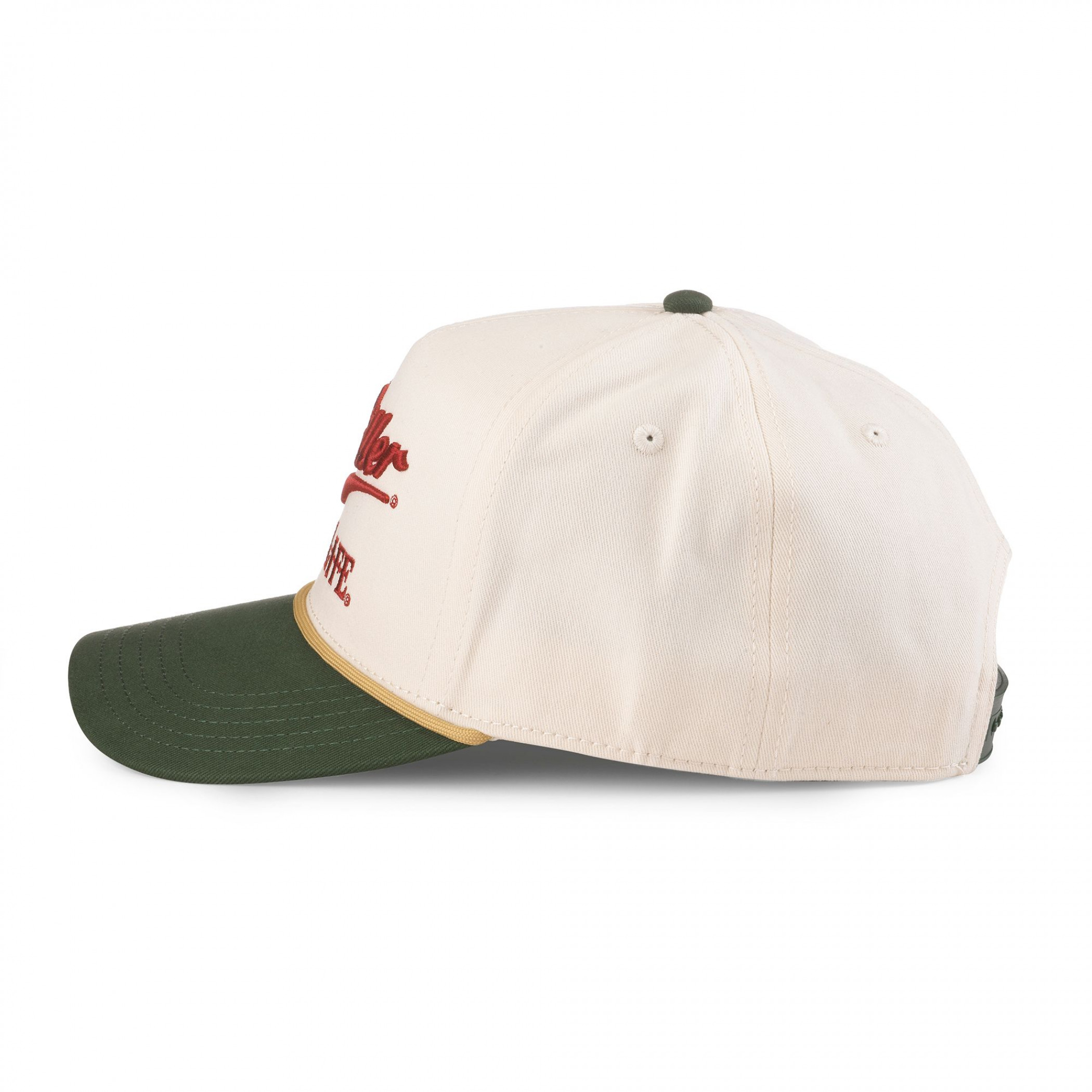 Miller High Life Ivory and Green Adjustable Hat