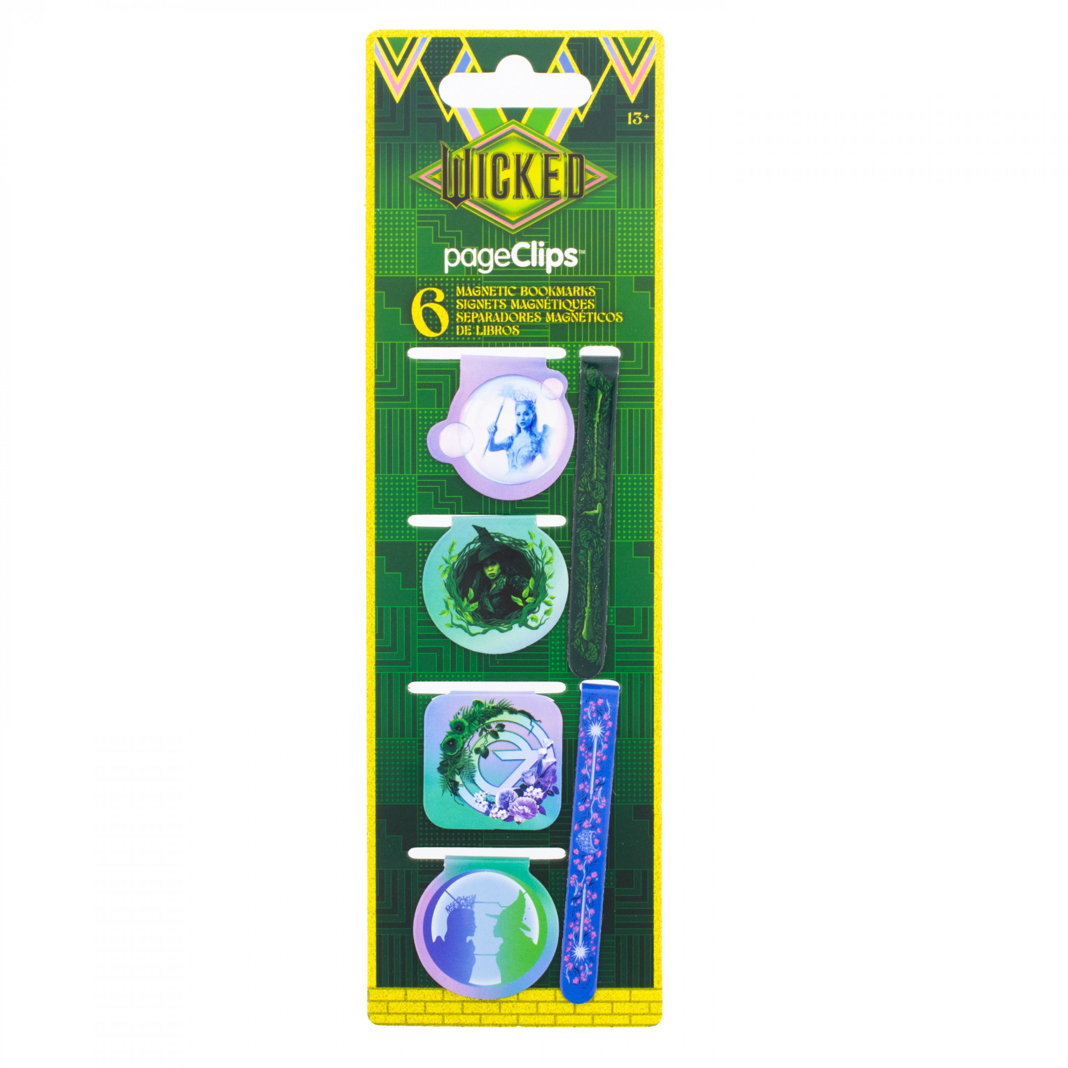 Wicked: For Good 6-Pack Magnetic Bookmark Clips, Multi-Color