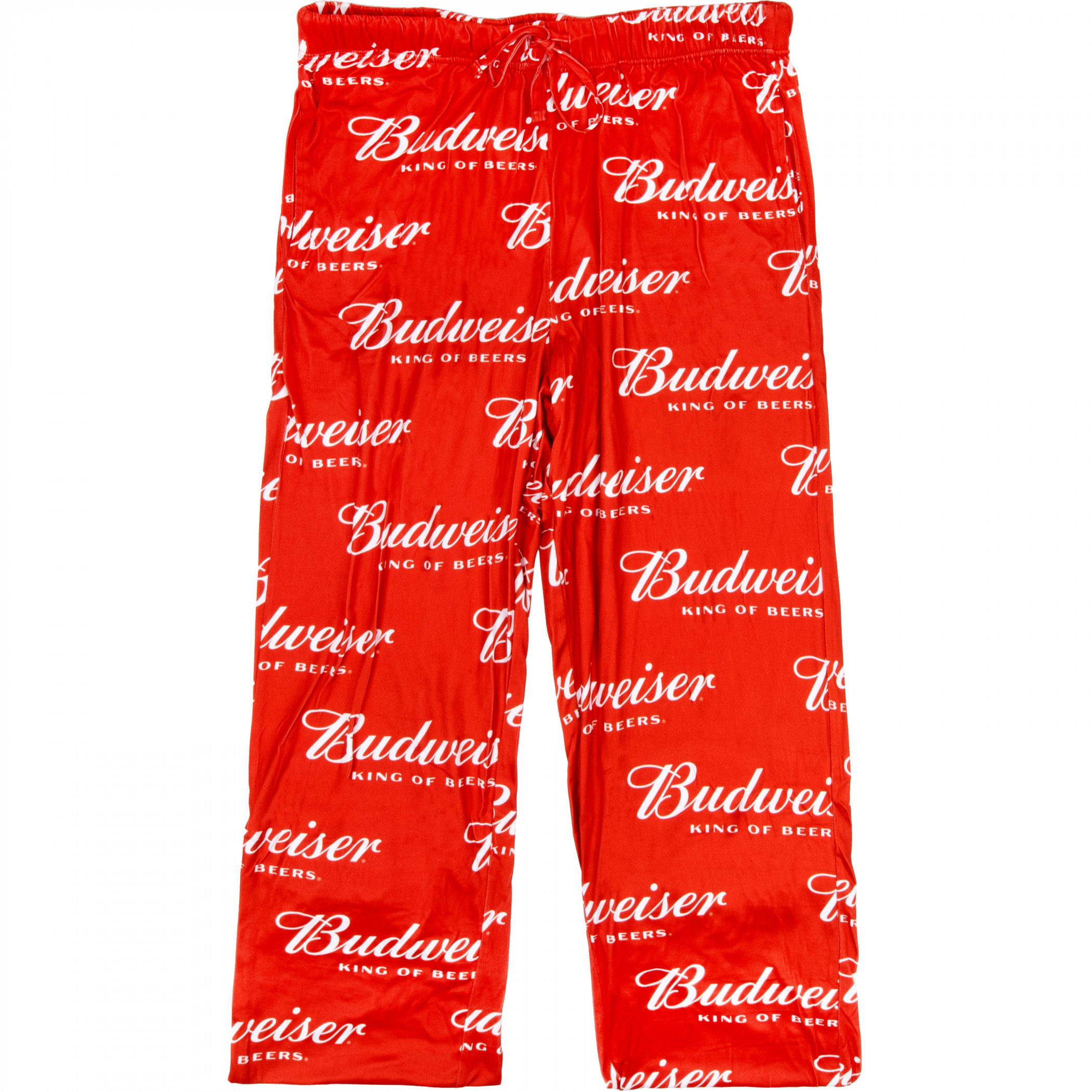Budweiser Logo All Over Print Red Lounge Pants