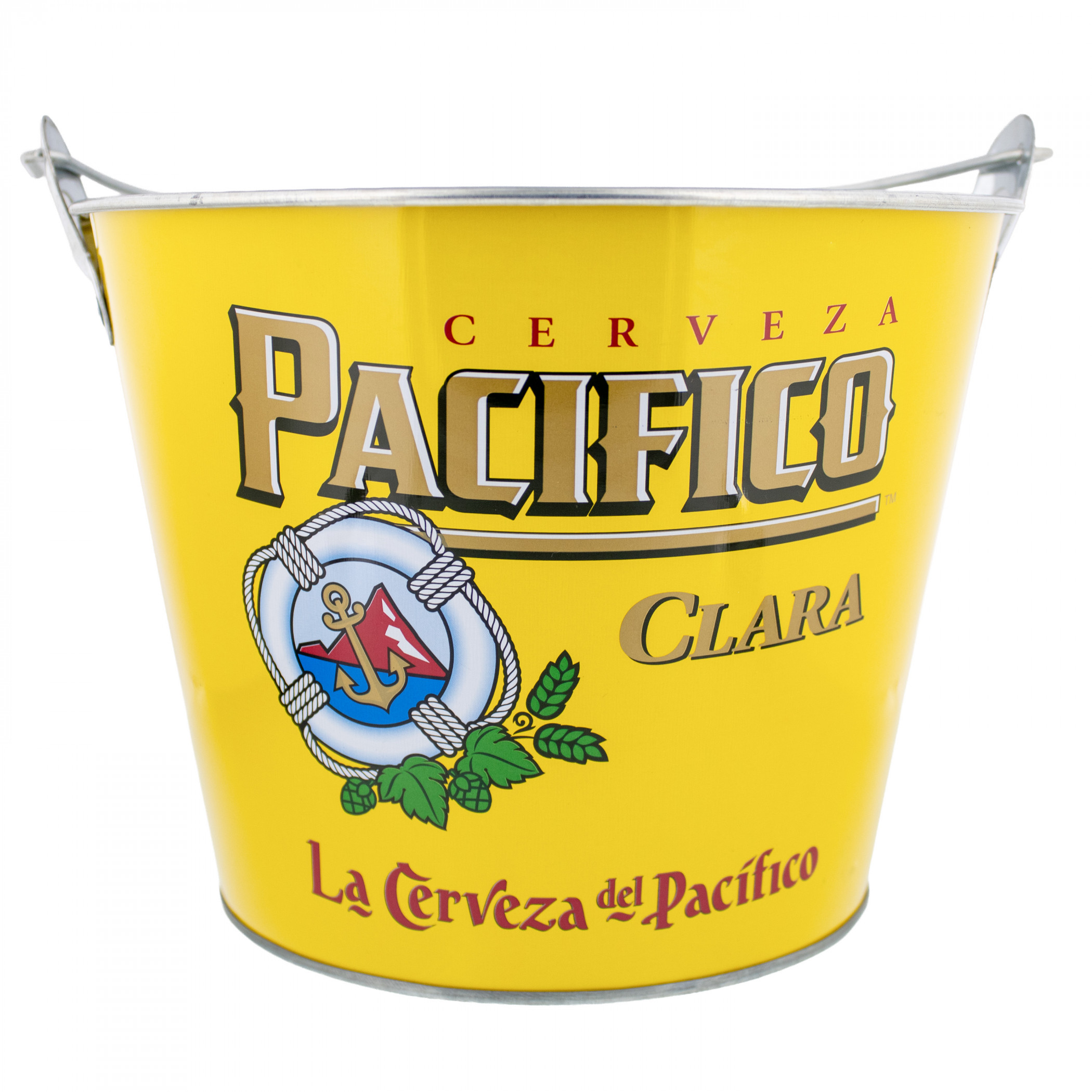 Pacifico Clara Galvanized 6-pack Ice Bucket with Bottle Opener