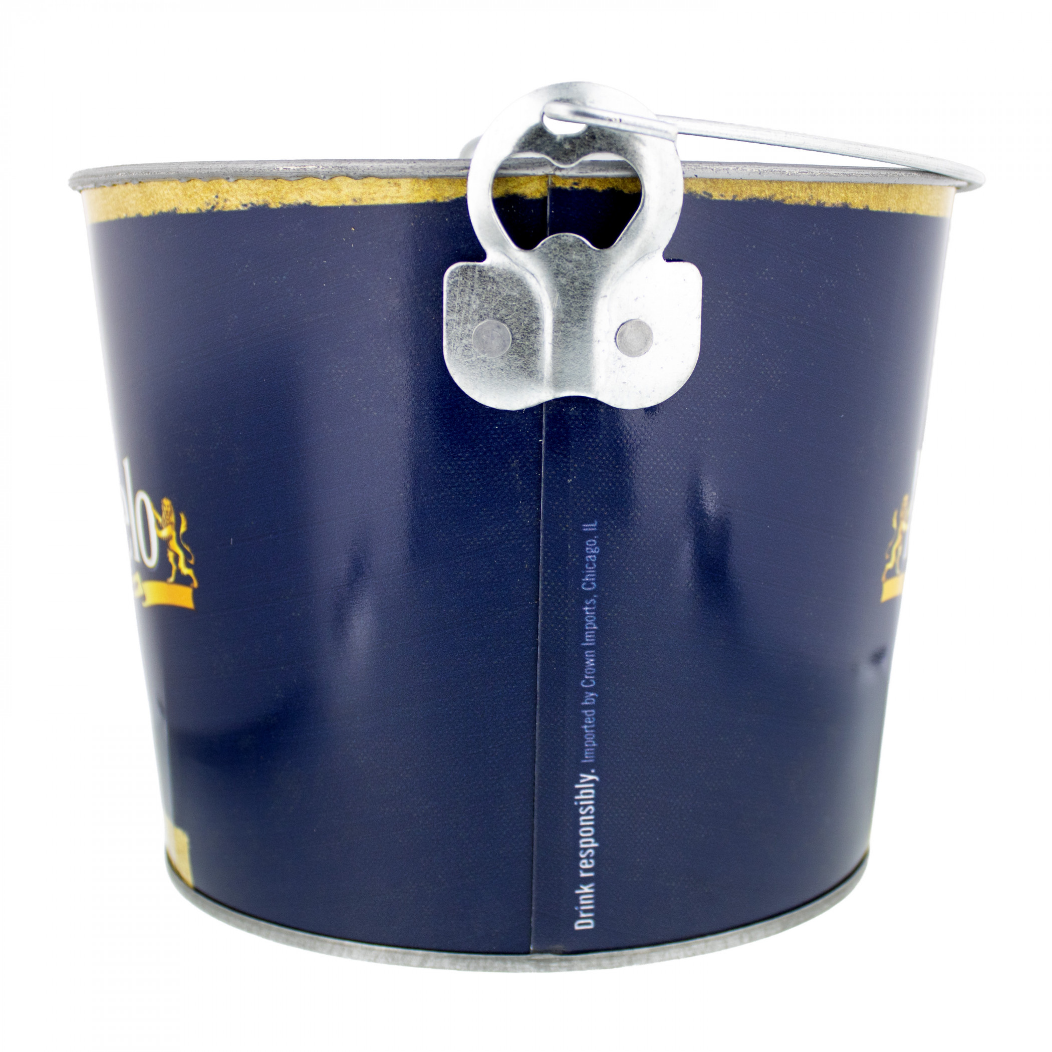 Modelo Galvanized 6-Pack Ice Bucket with Opener